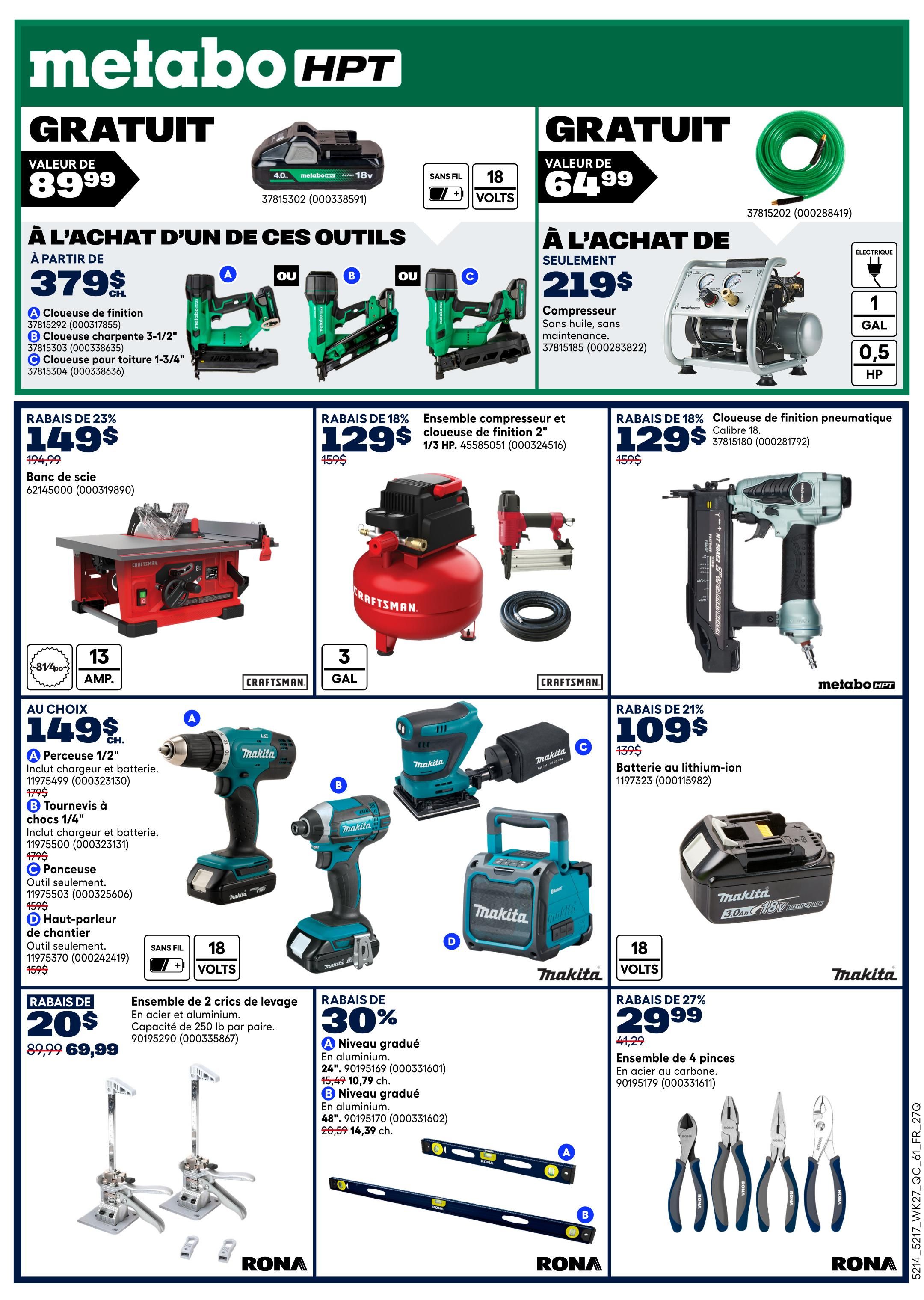 Rona & Rona+ (QC) Flyer July 30 to August 5