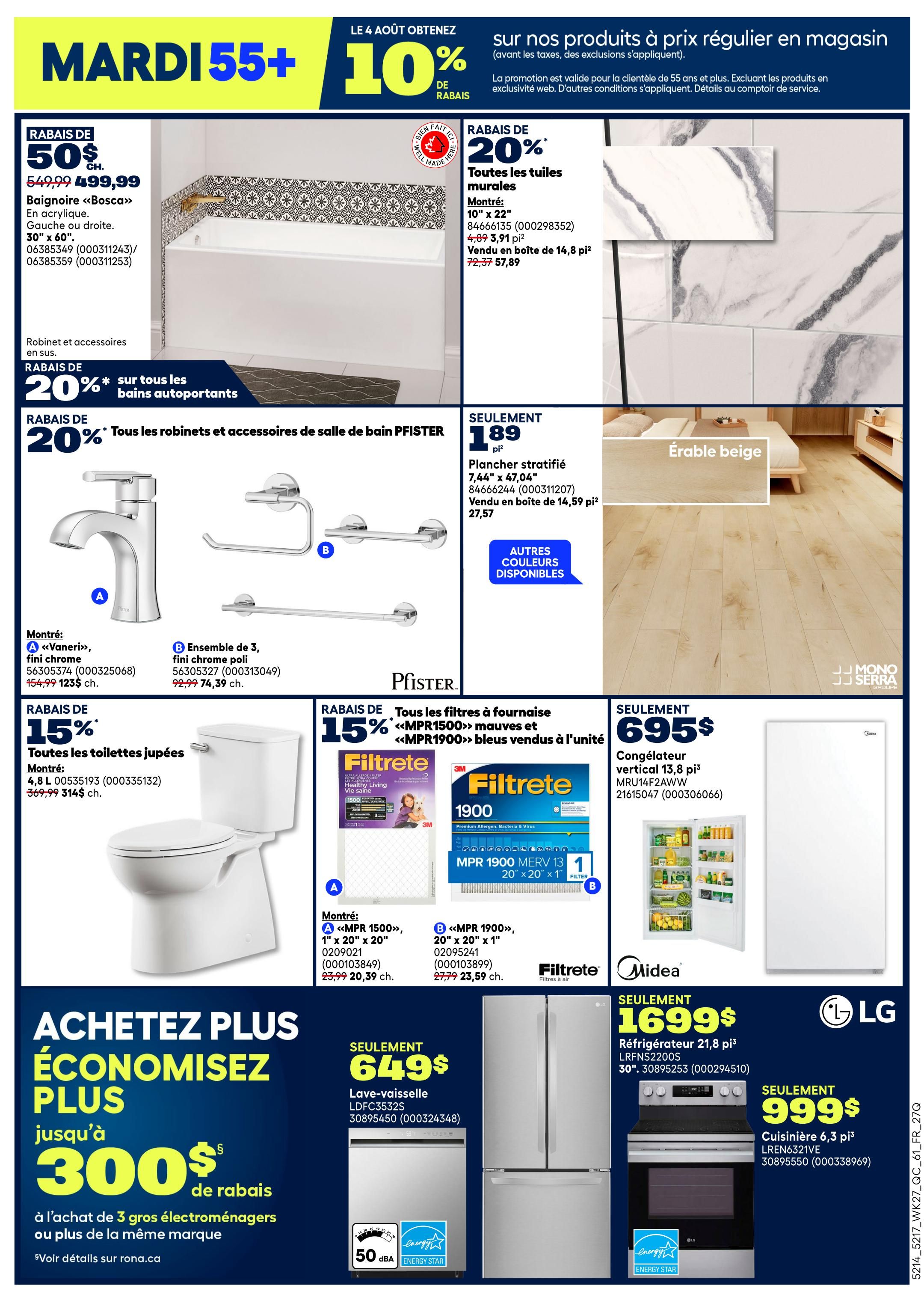 Rona & Rona+ (QC) Flyer July 30 to August 5