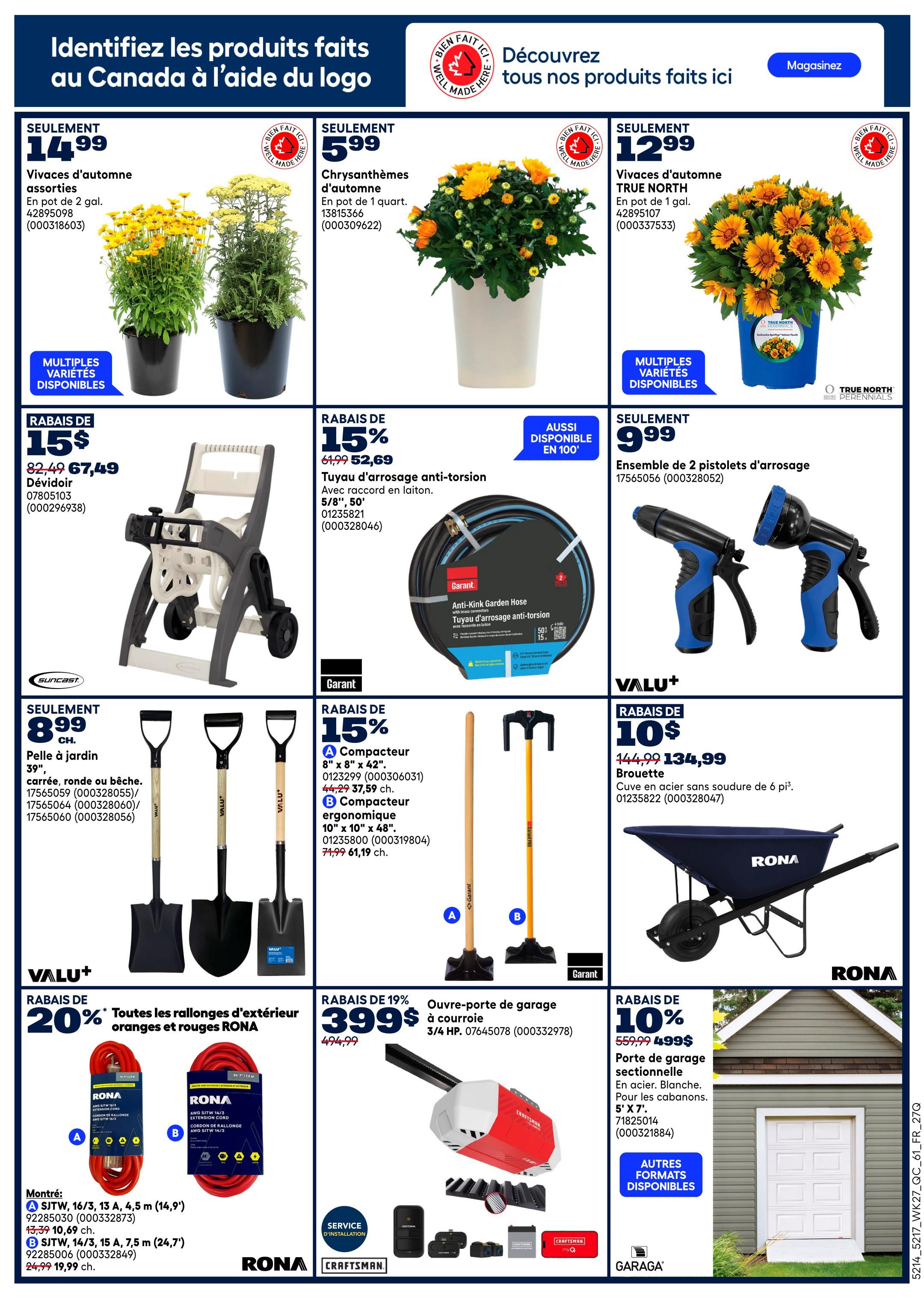 Rona & Rona+ (QC) Flyer July 30 to August 5