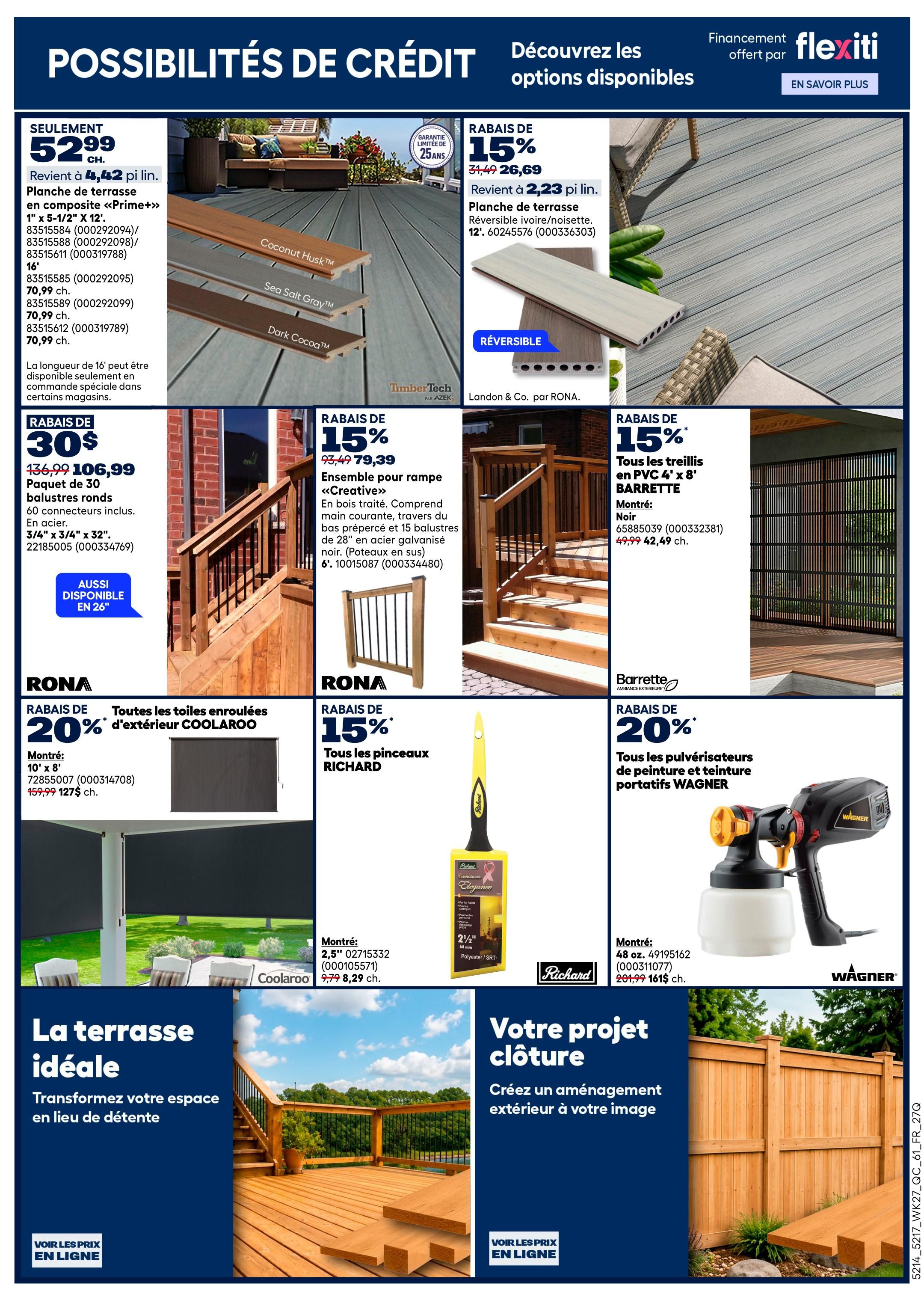 Rona & Rona+ (QC) Flyer July 30 to August 5