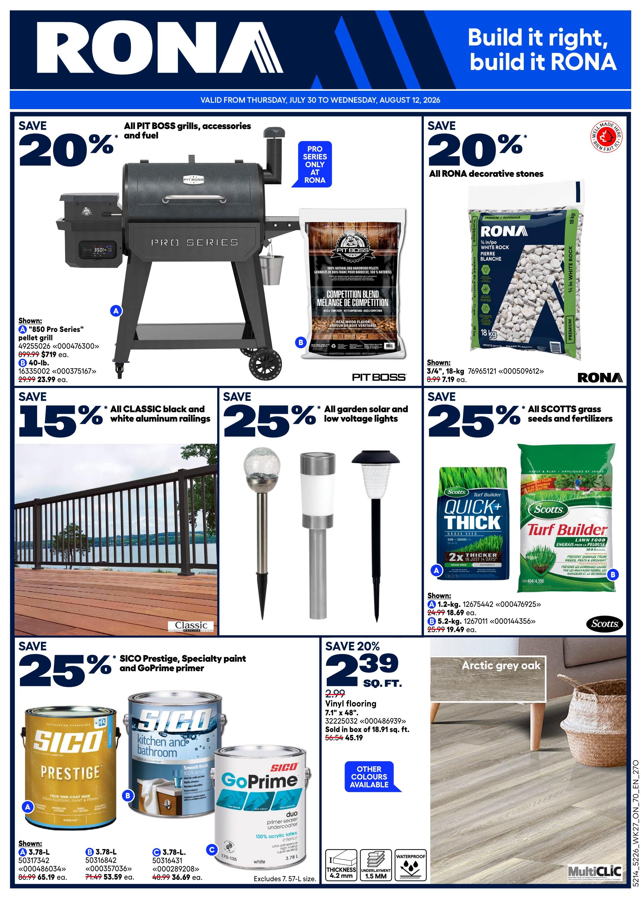 Rona & Rona+ (ON) Flyer July 30 to August 5