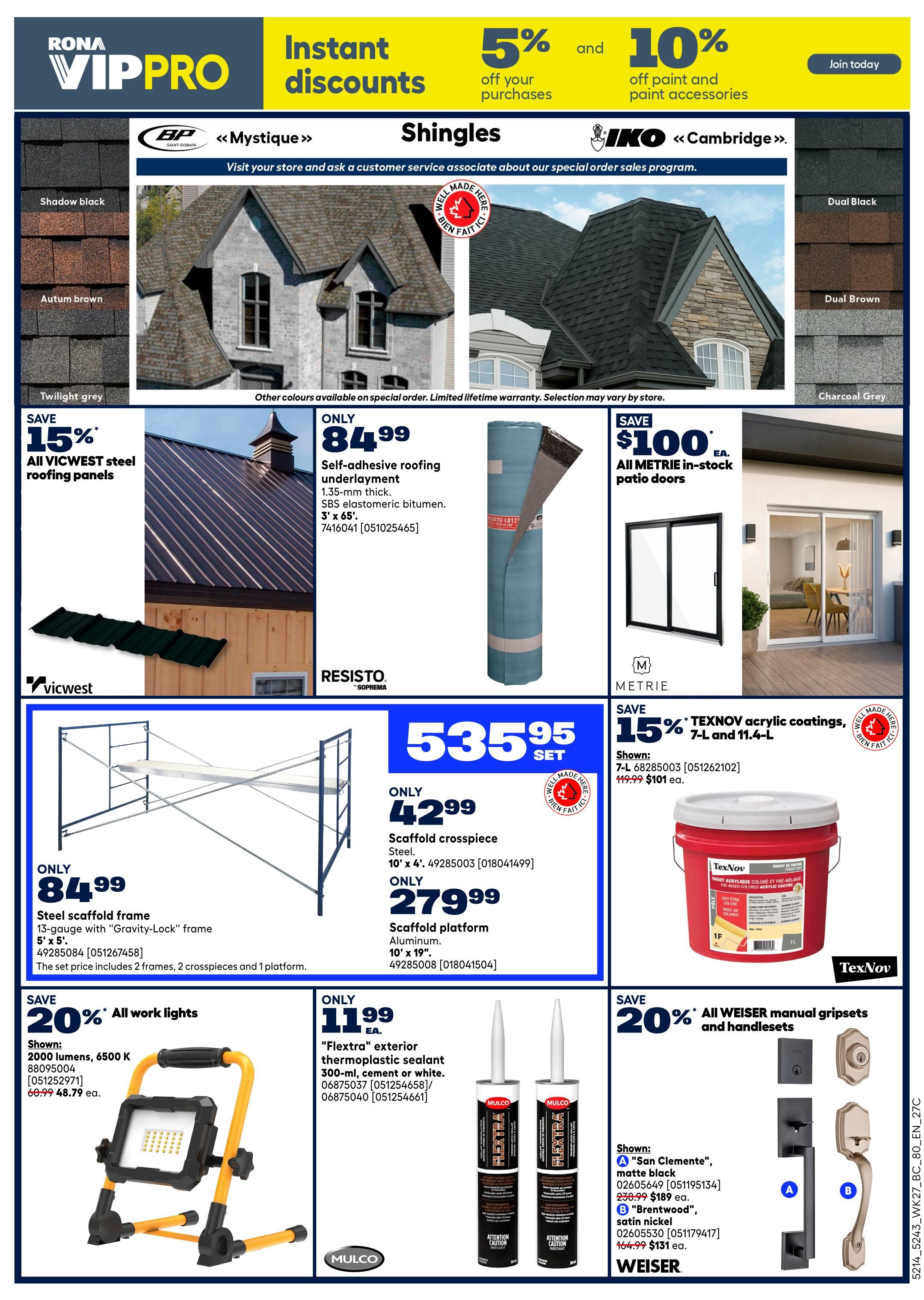 Rona & Rona+ (BC) Flyer July 30 to August 5