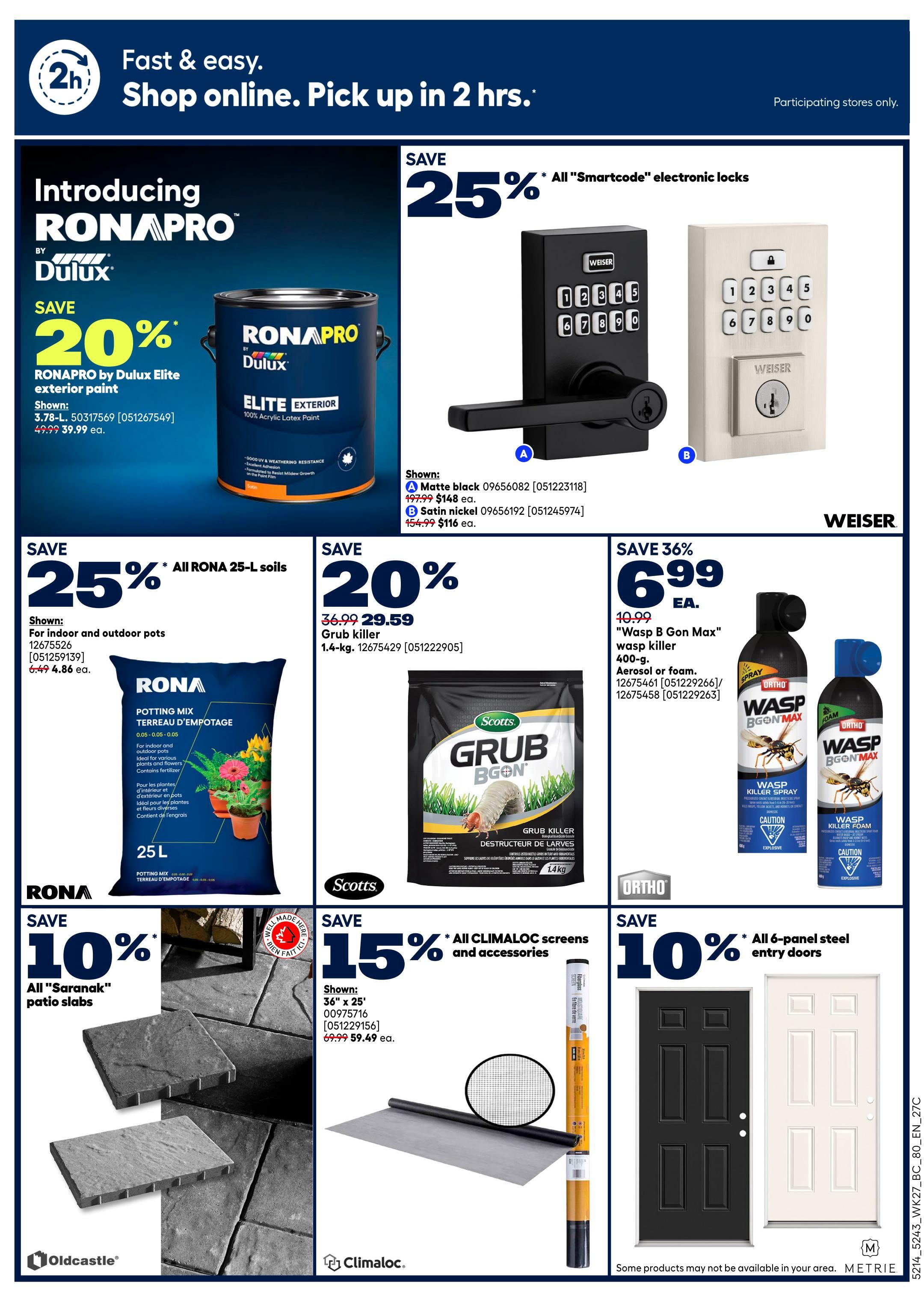 Rona & Rona+ (BC) Flyer July 30 to August 5