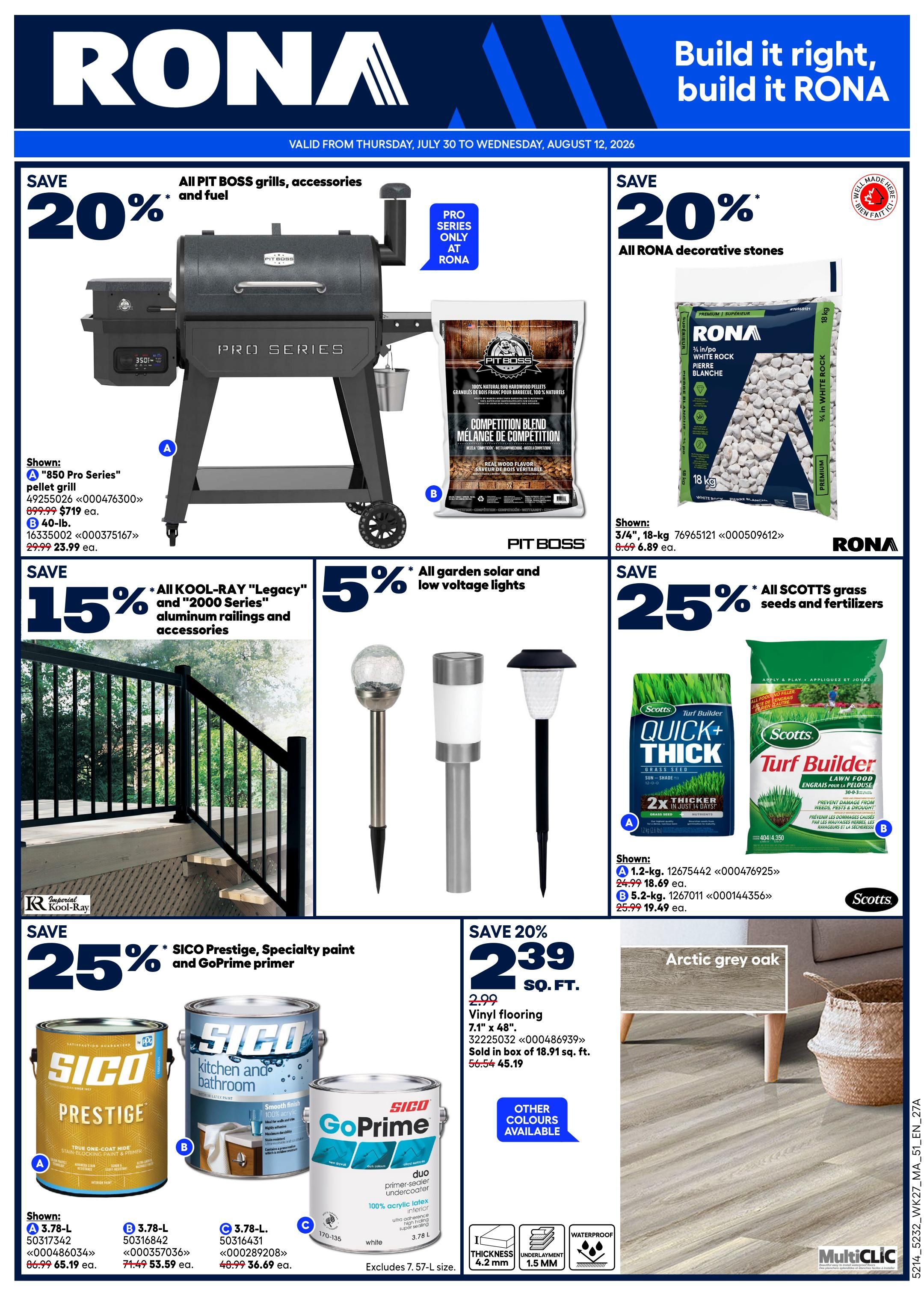 Rona & Rona+ (Atlantic) Flyer July 30 to August 5