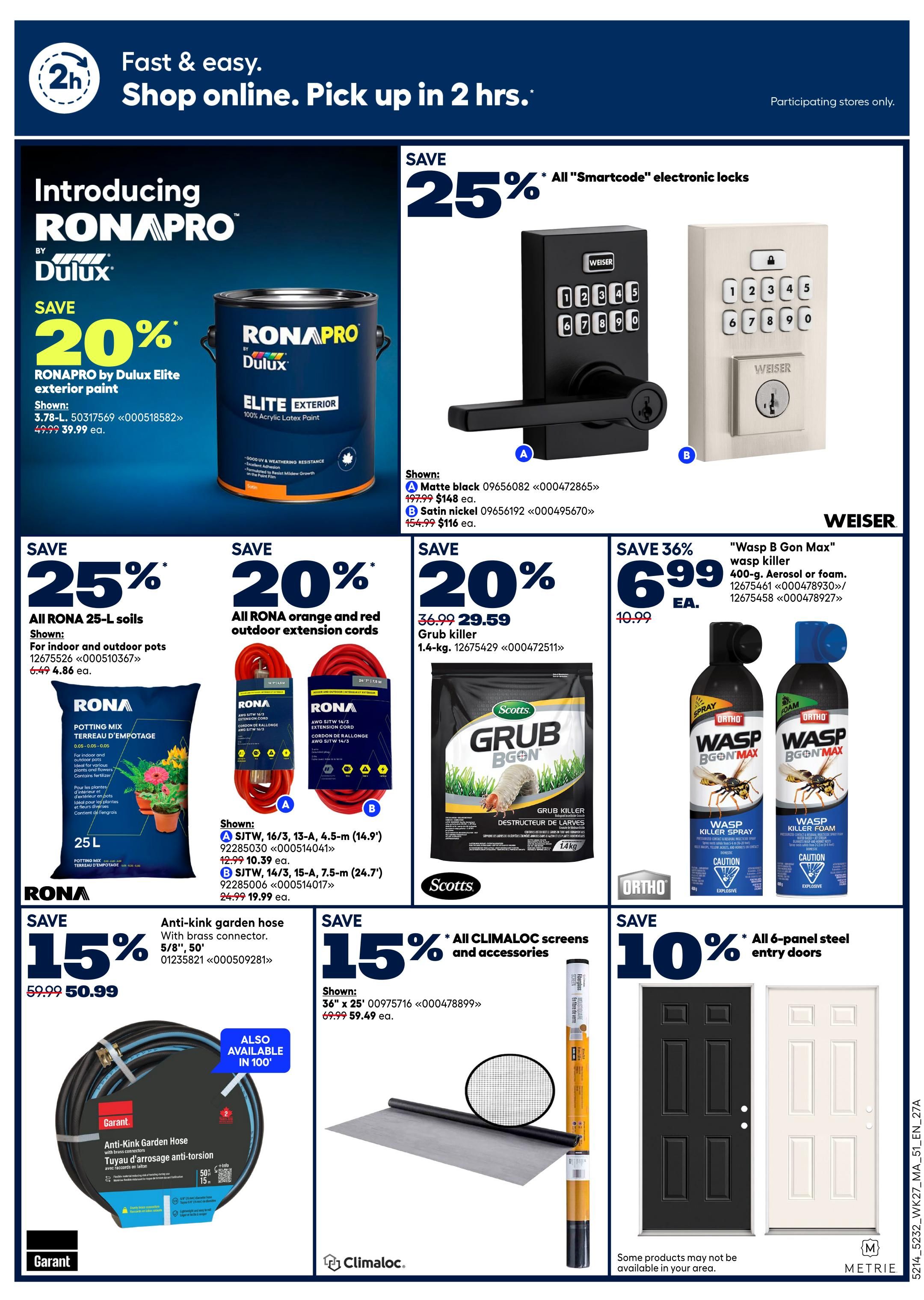 Rona & Rona+ (Atlantic) Flyer July 30 to August 5