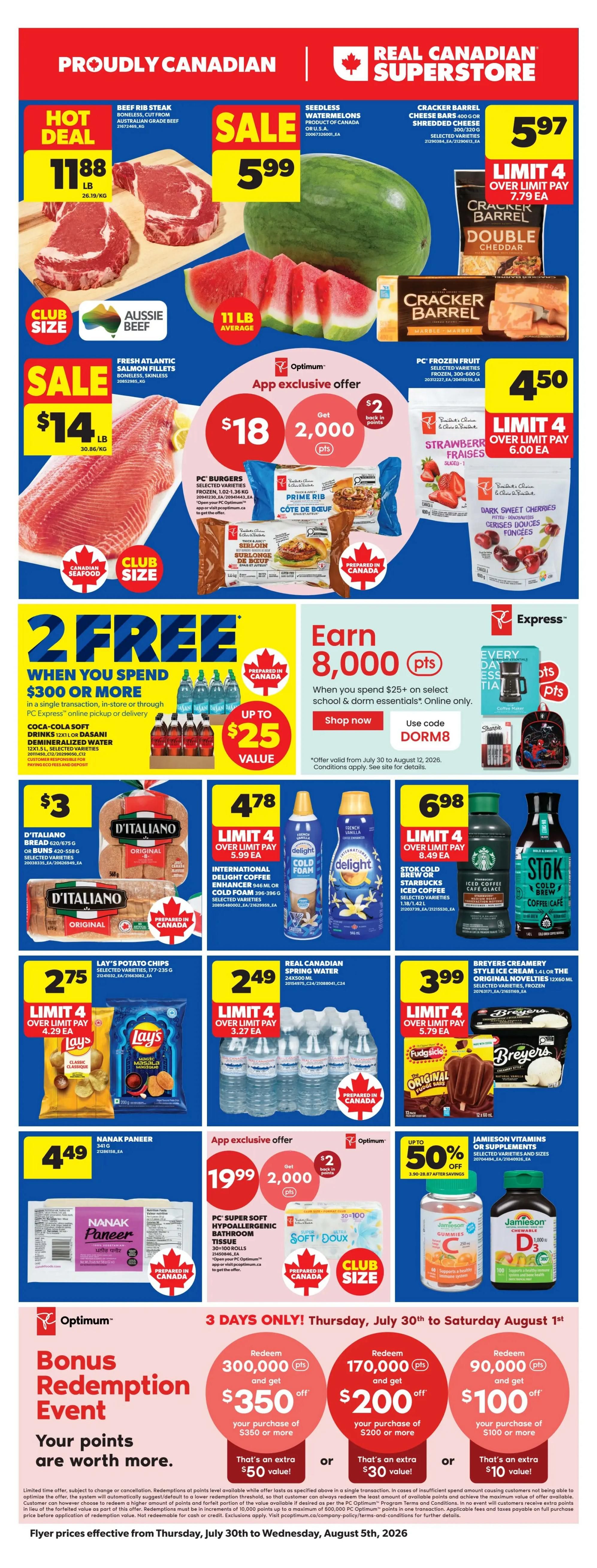Real Canadian Superstore (West) Flyer July 30 to August 5