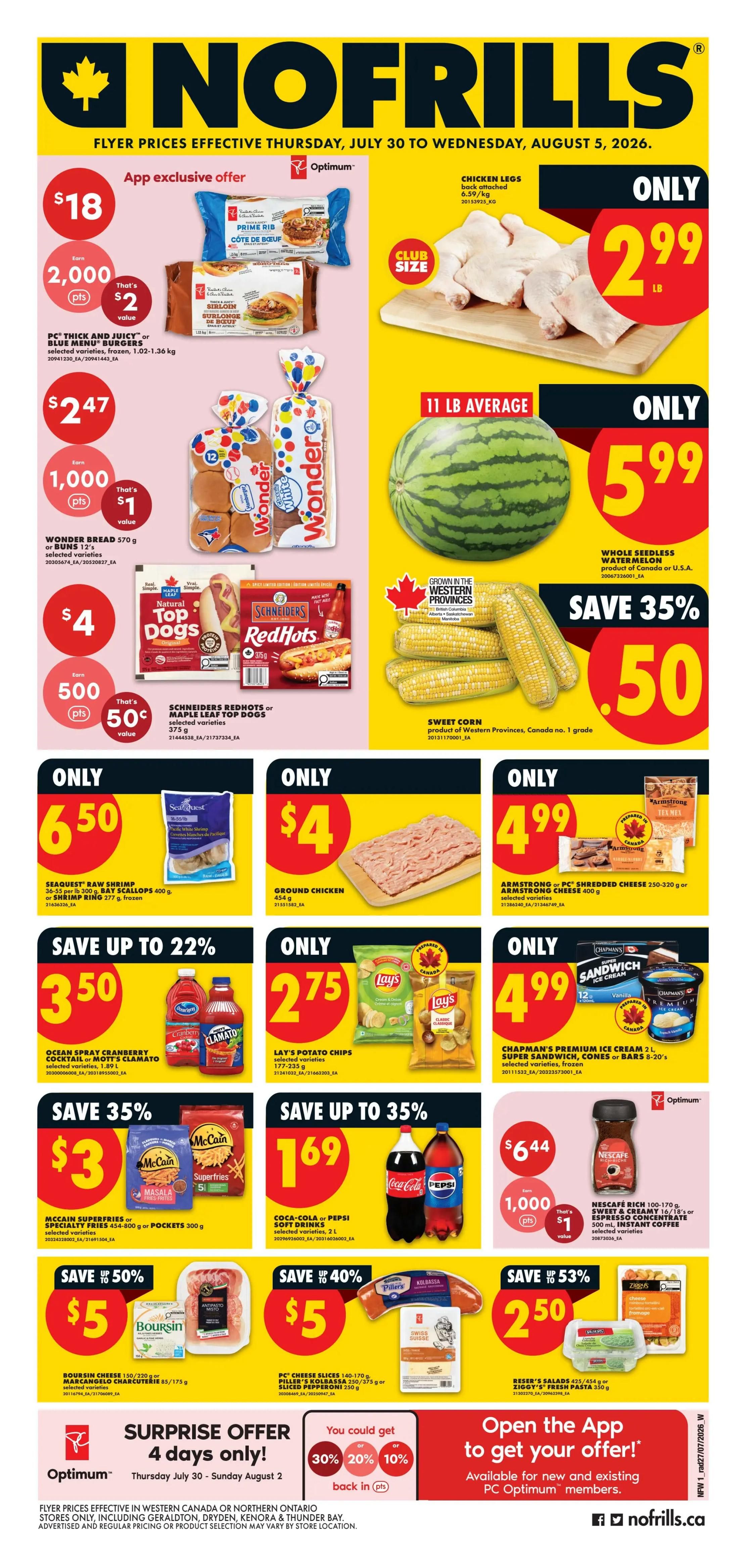 No Frills (West) Flyer July 30 to August 5