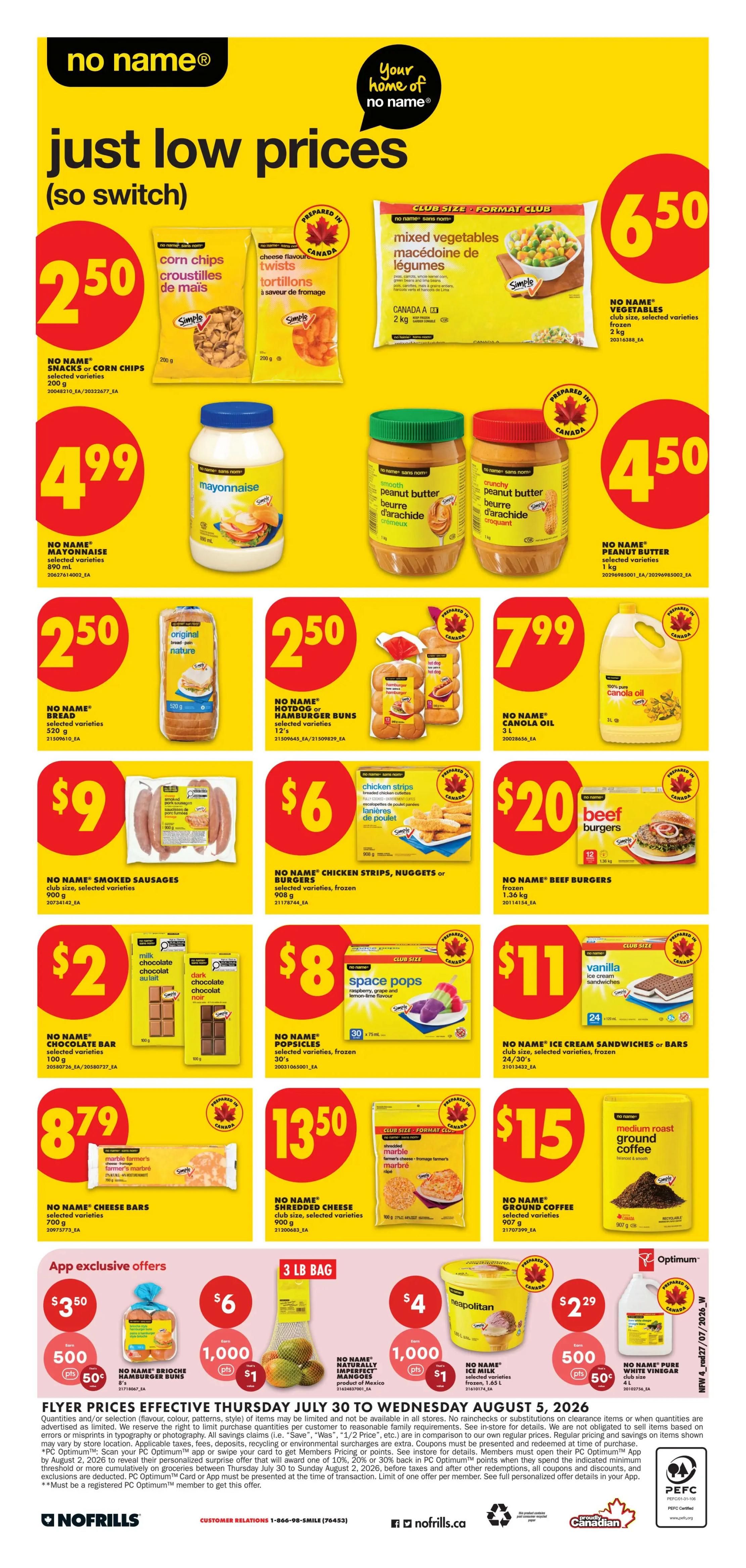 No Frills (West) Flyer July 30 to August 5