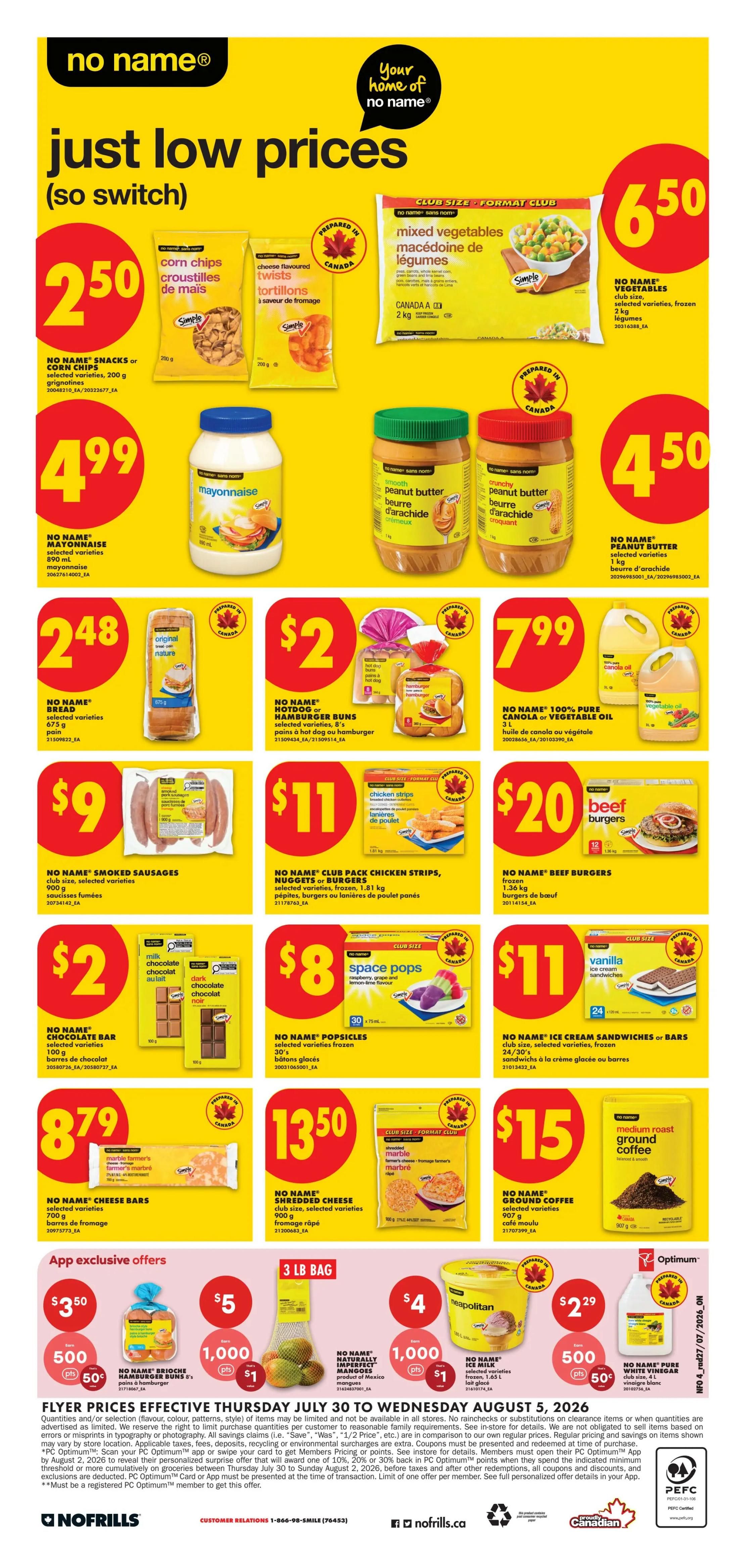 No Frills (ON) Flyer July 30 to August 5
