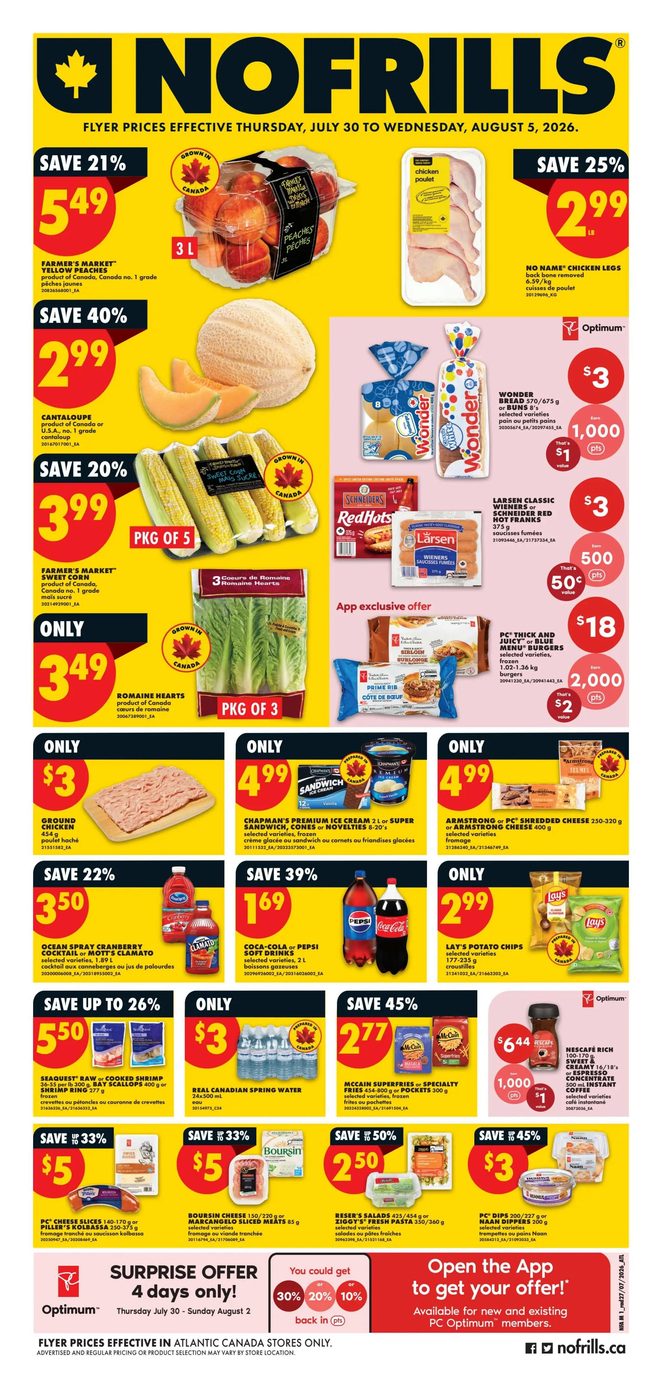 No Frills (Atlantic) Flyer July 30 to August 5