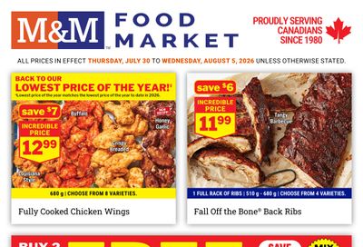 M&M Food Market (Atlantic, ON & West) Flyer July 30 to August 5