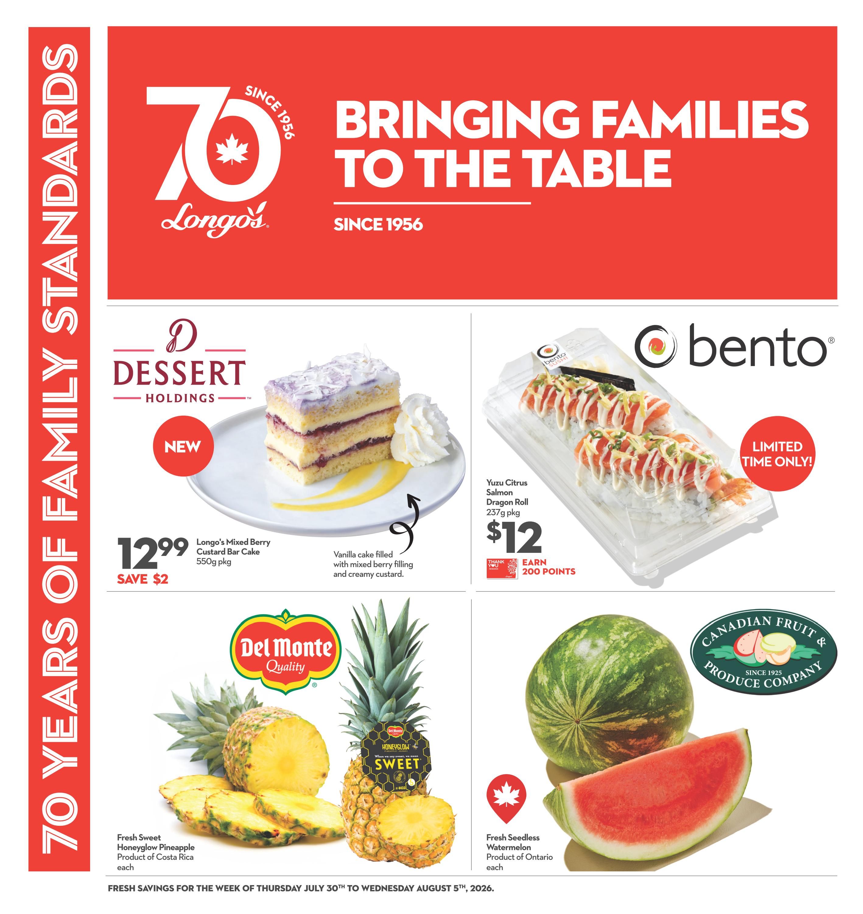 Longo's Flyer July 30 to August 5