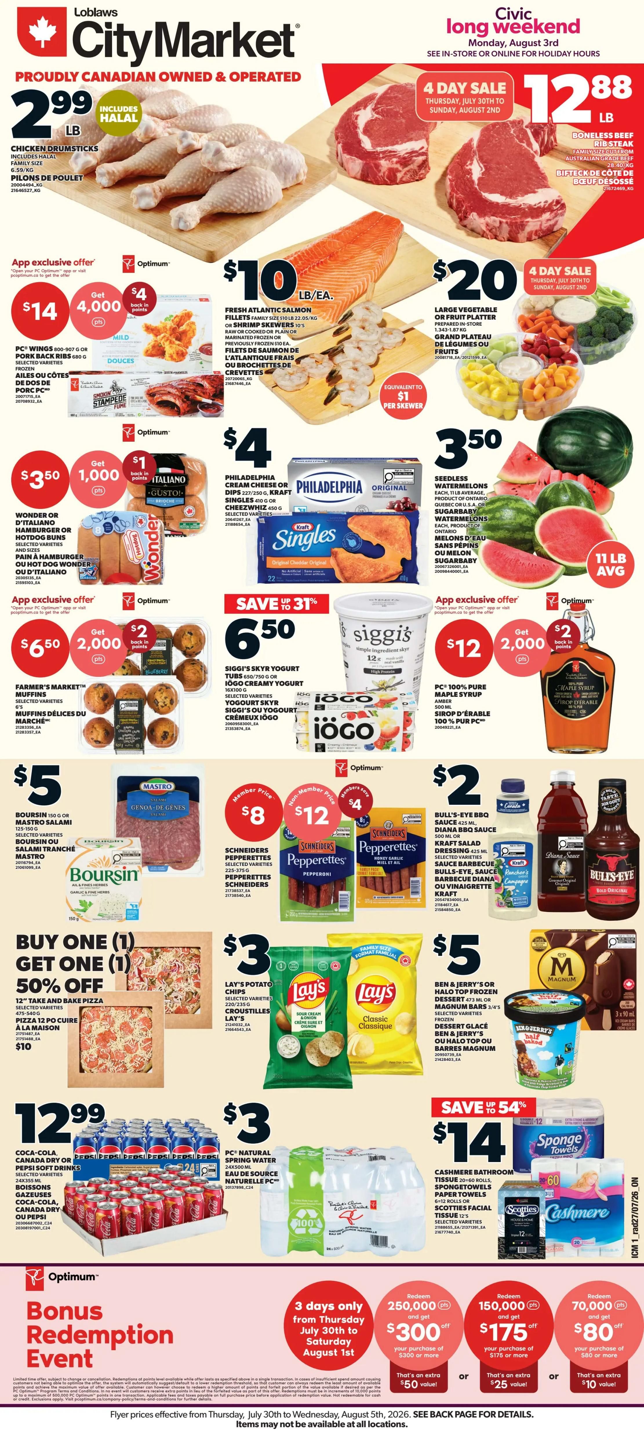 Loblaws City Market (ON) Flyer July 30 to August 5