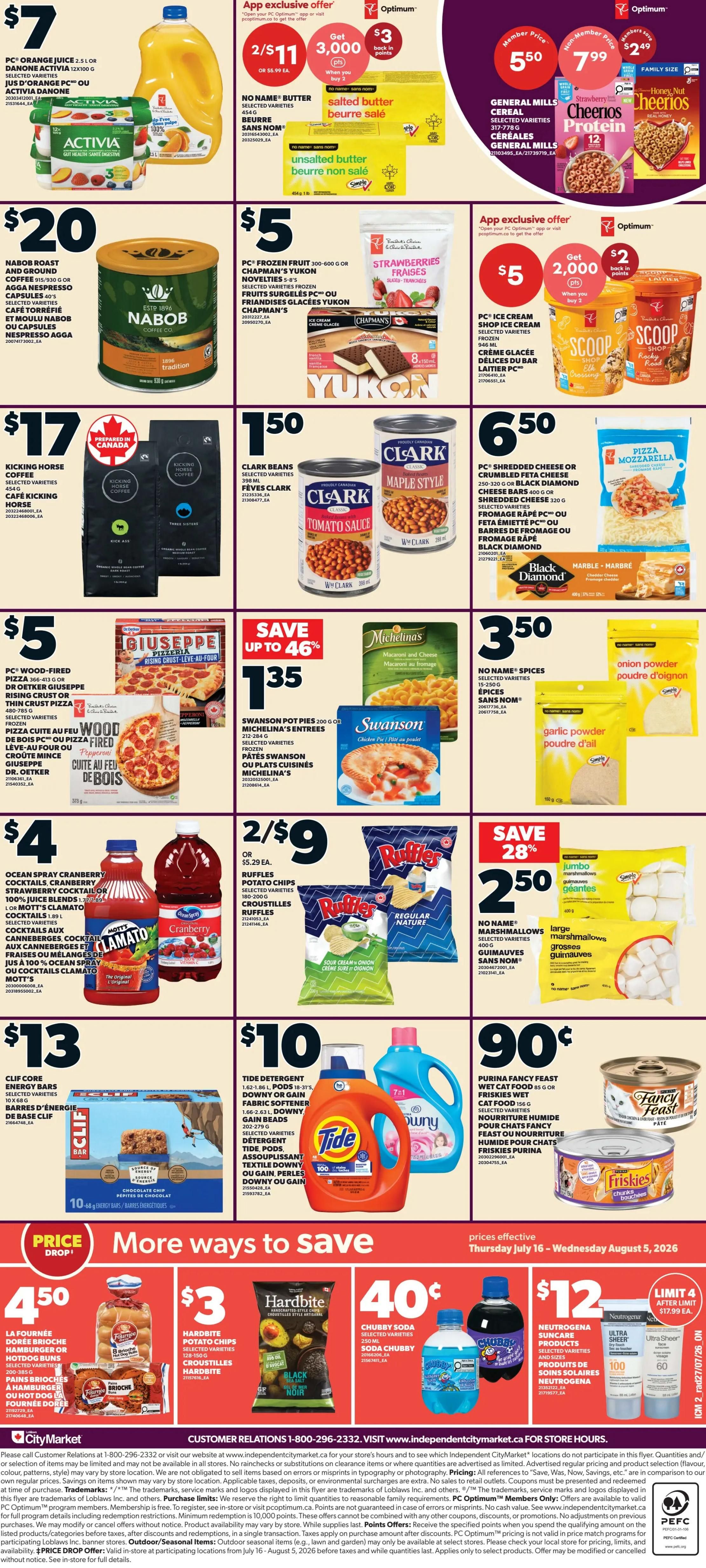 Loblaws City Market (ON) Flyer July 30 to August 5
