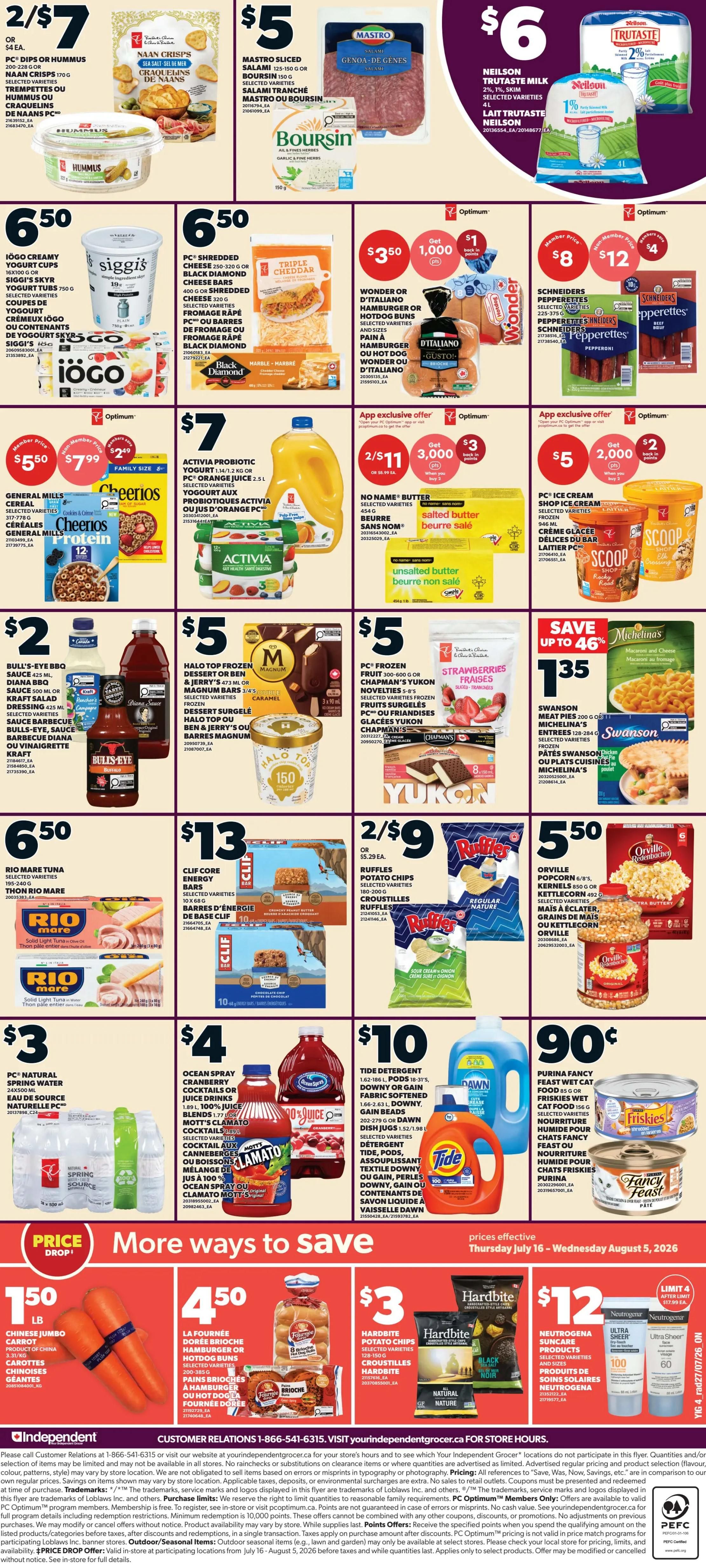 Independent Grocer (ON) Flyer July 30 to August 5