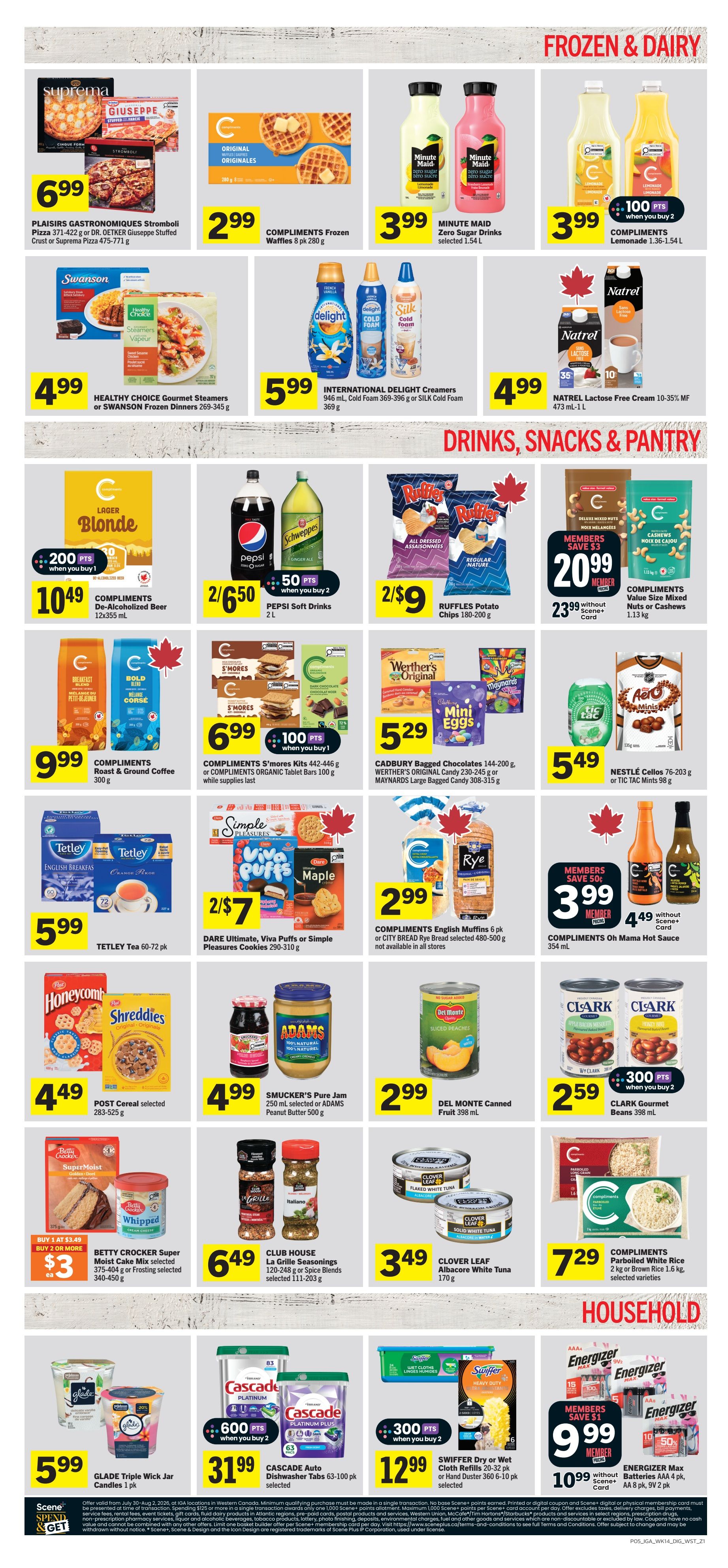 IGA (SK, MB, ON) Flyer July 30 to August 5