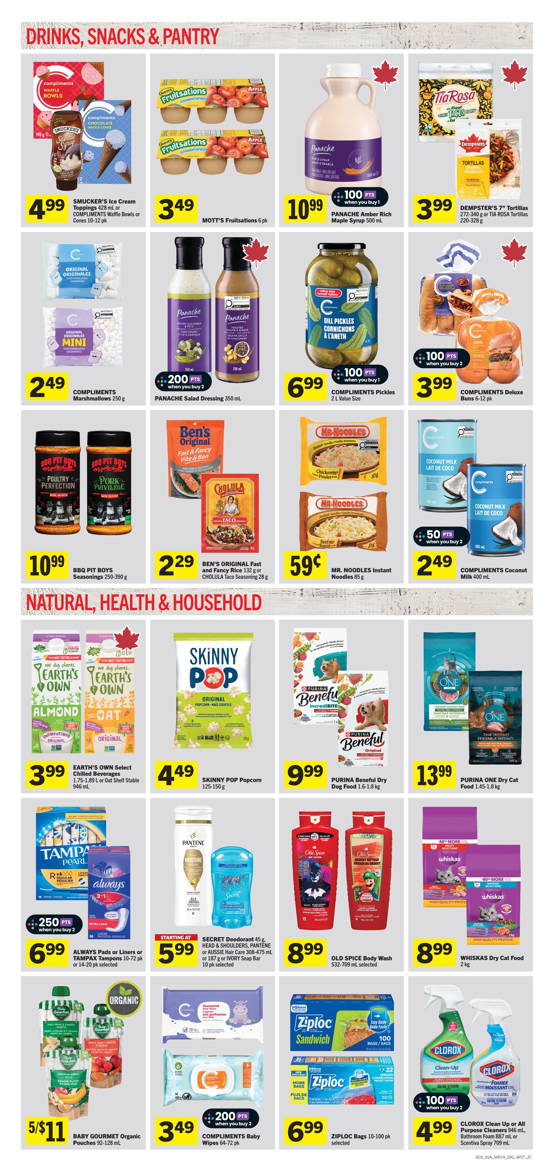 IGA (SK, MB, ON) Flyer July 30 to August 5