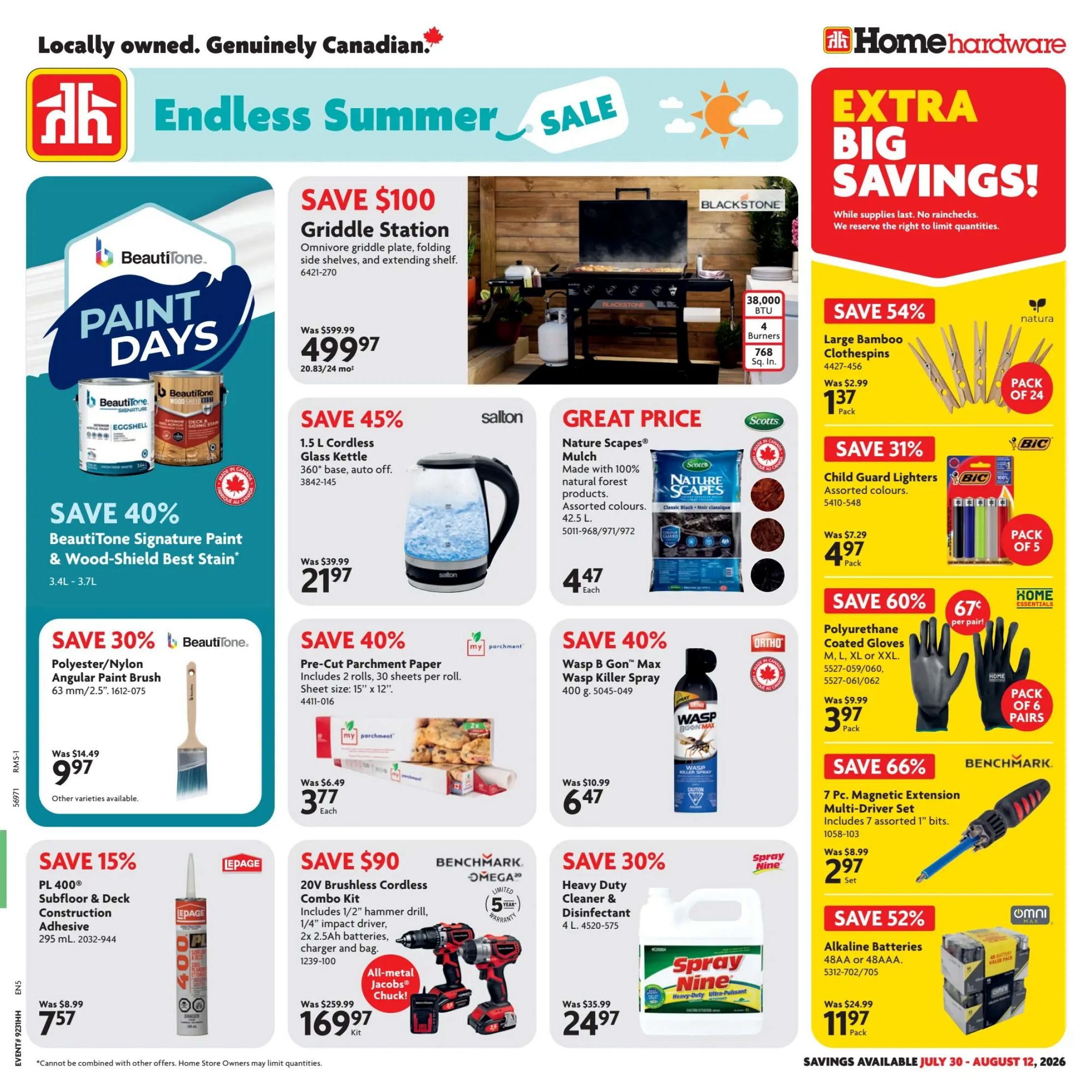 Home Hardware (BC) Flyer July 30 to August 12