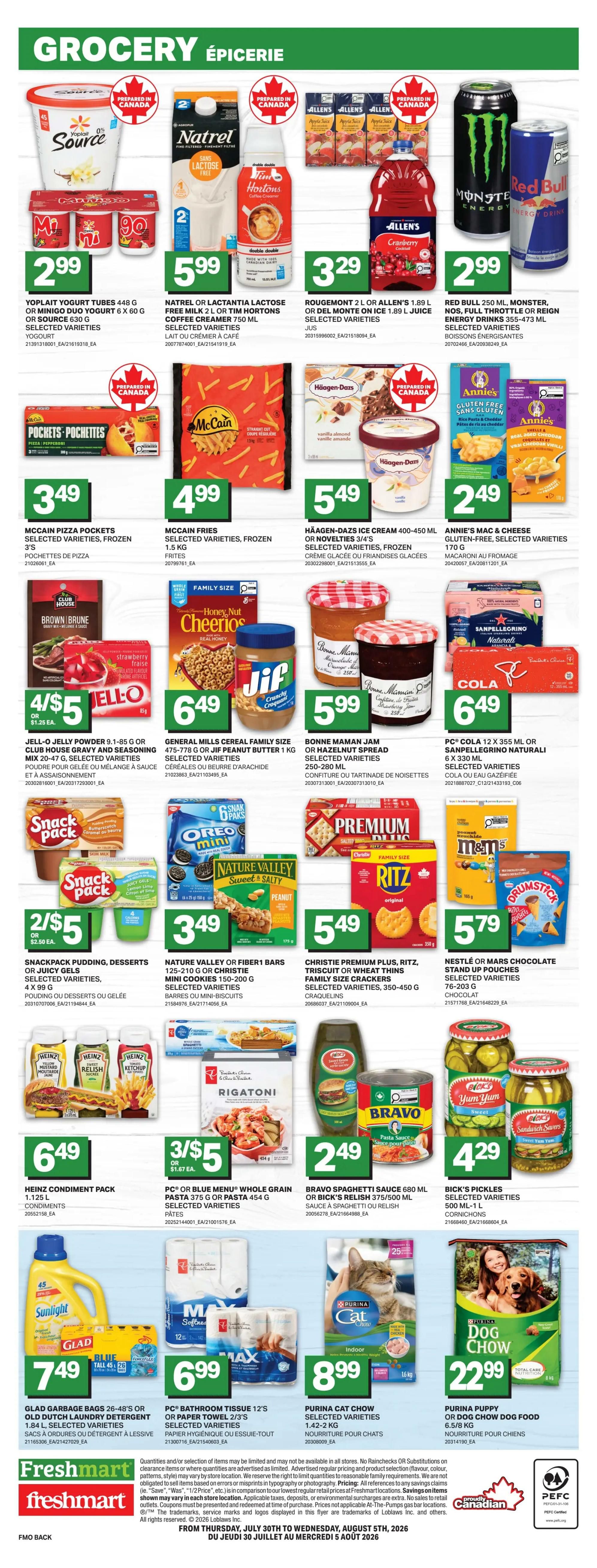 Freshmart (ON) Flyer July 30 to August 5