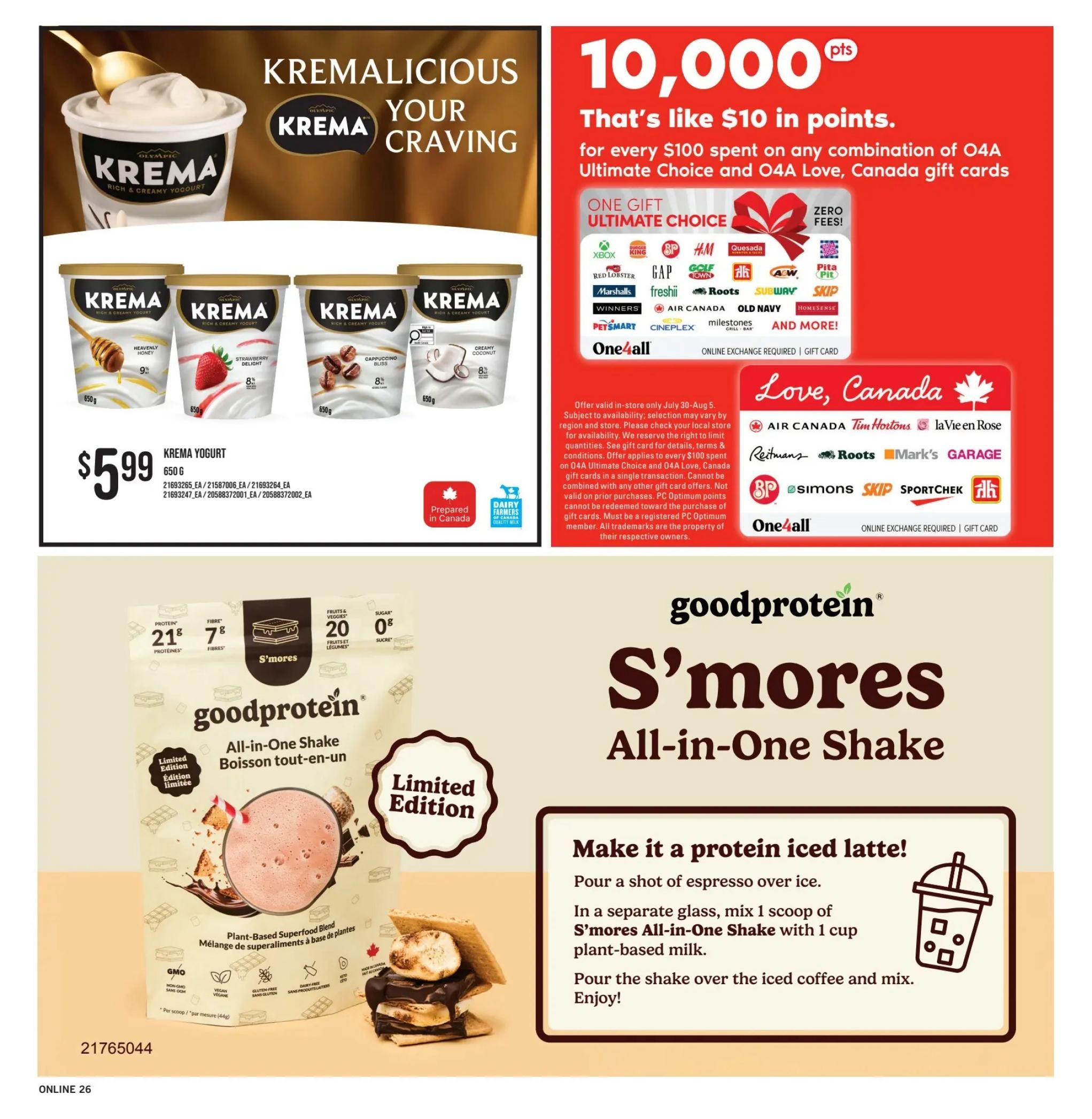 Fortinos Flyer July 30 to August 5