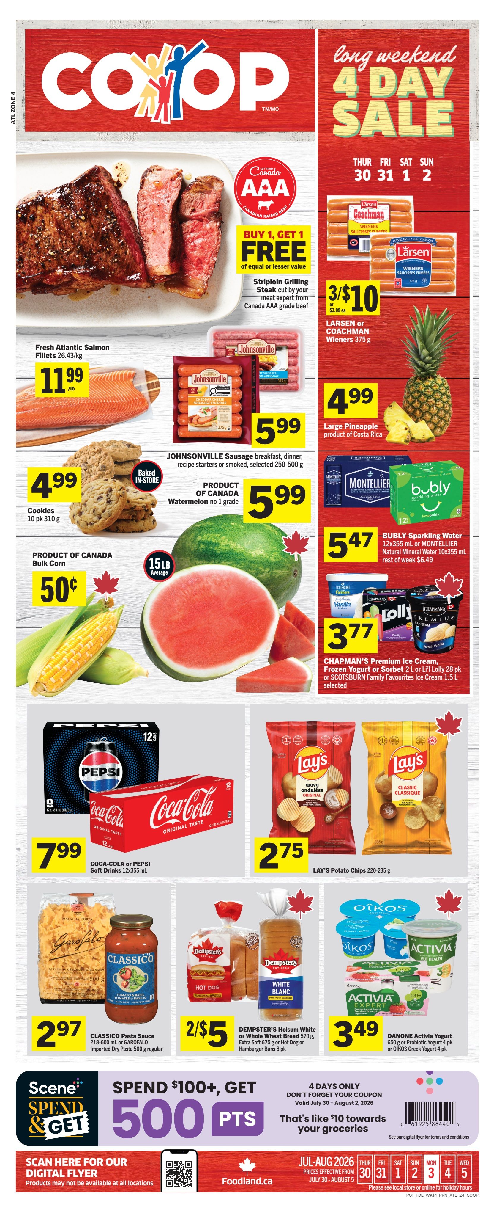 Foodland Co-op Flyer July 30 to August 5