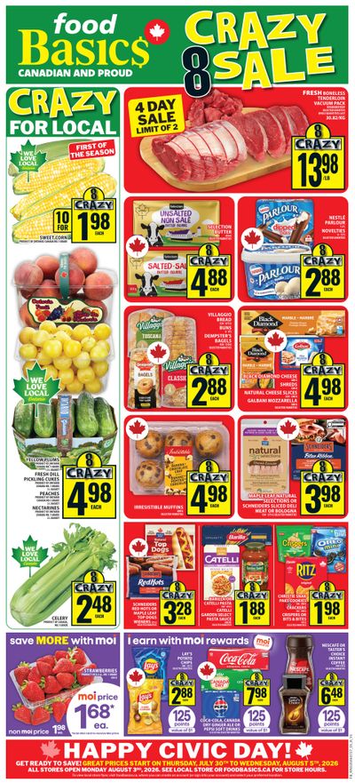 Food Basics Flyer July 30 to August 5