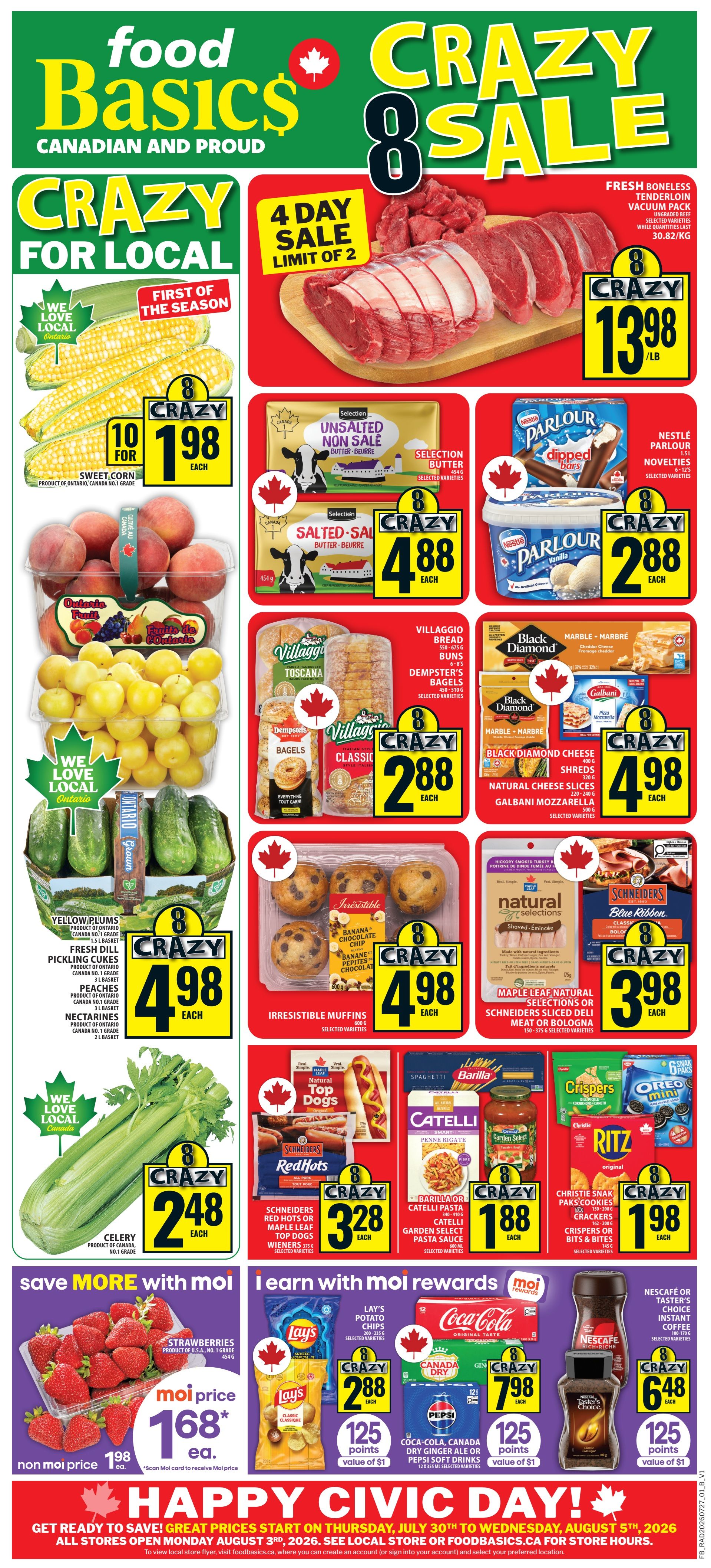 Food Basics Flyer July 30 to August 5