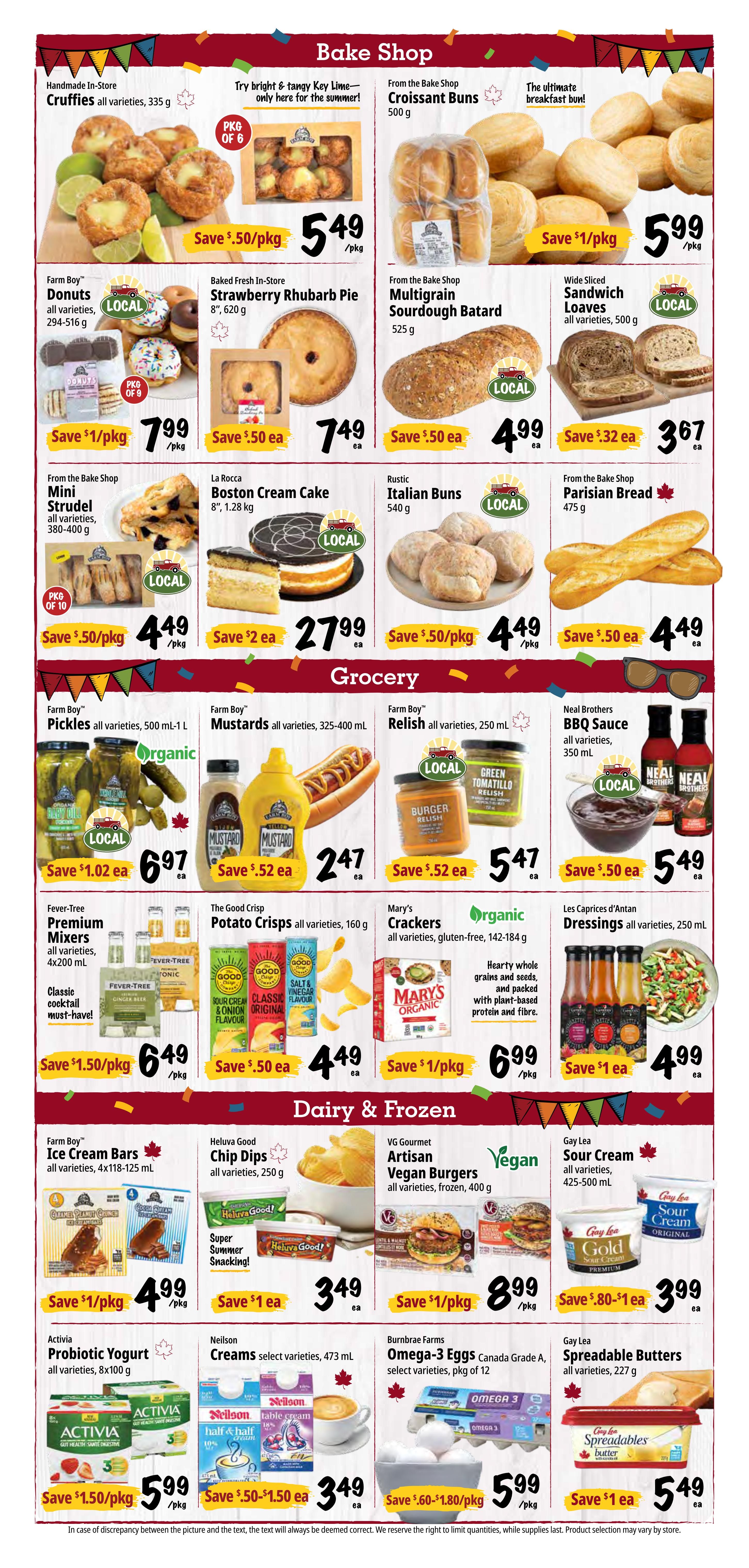 Farm Boy Flyer July 30 to August 5