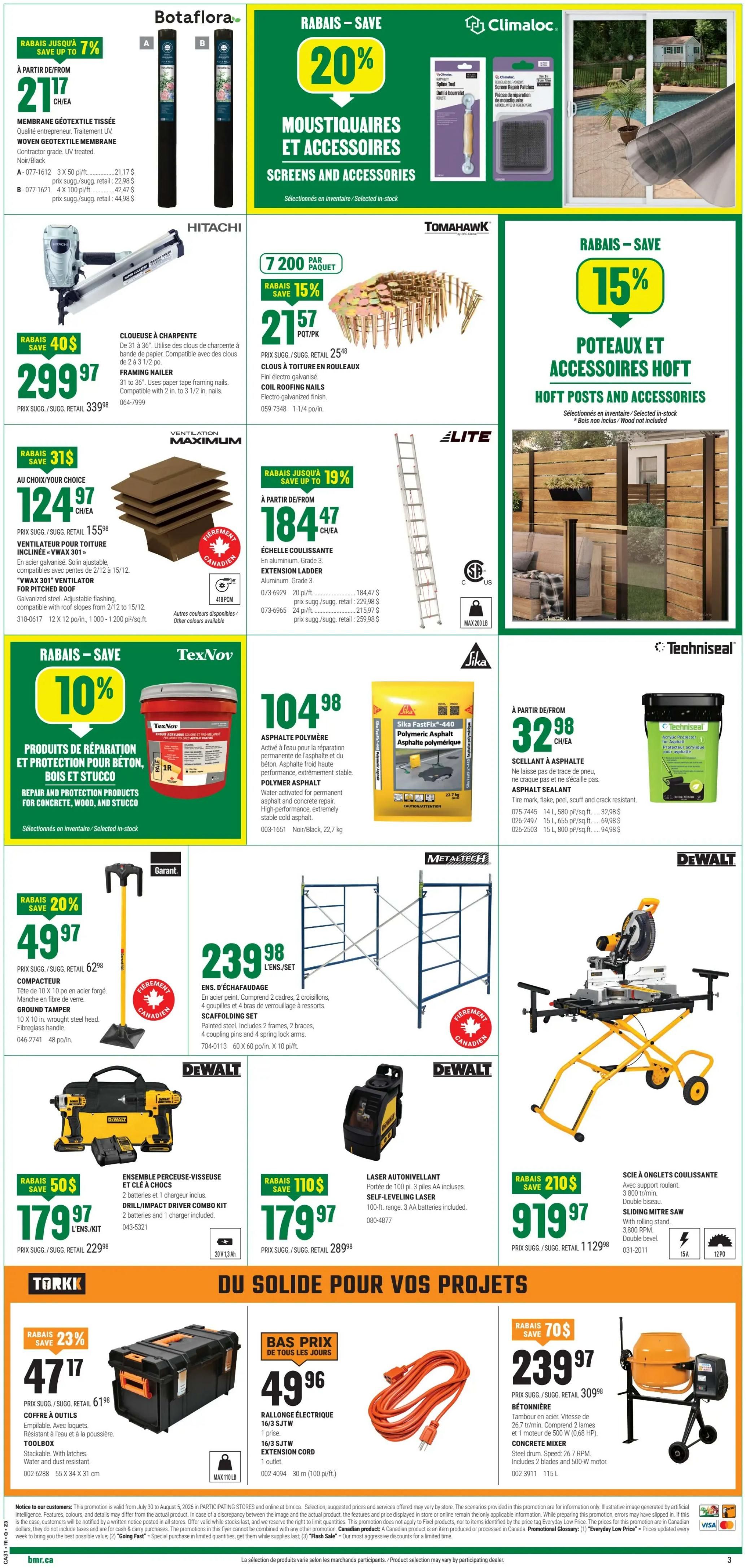 BMR Flyer July 30 to August 5