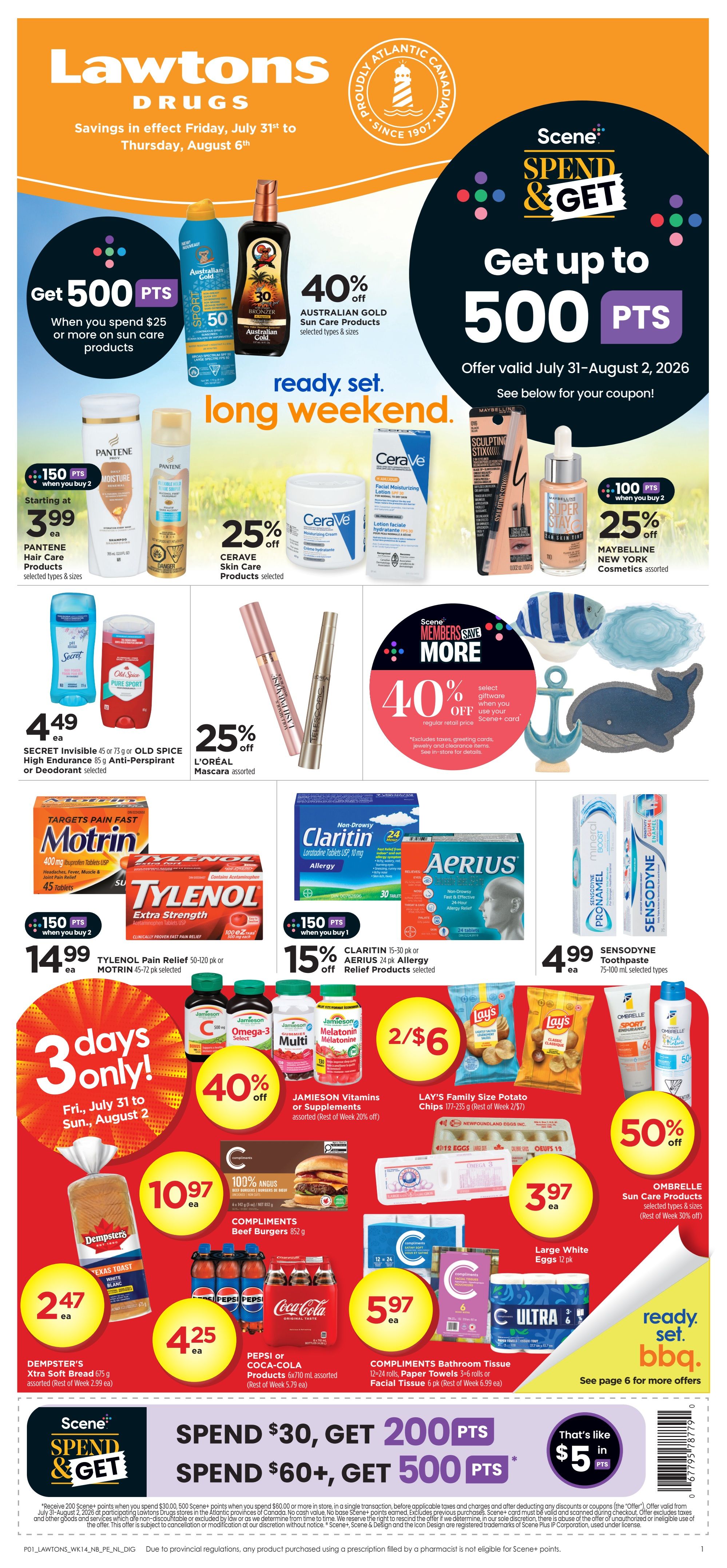 Lawtons Drugs (PE) Flyer July 31 to August 6