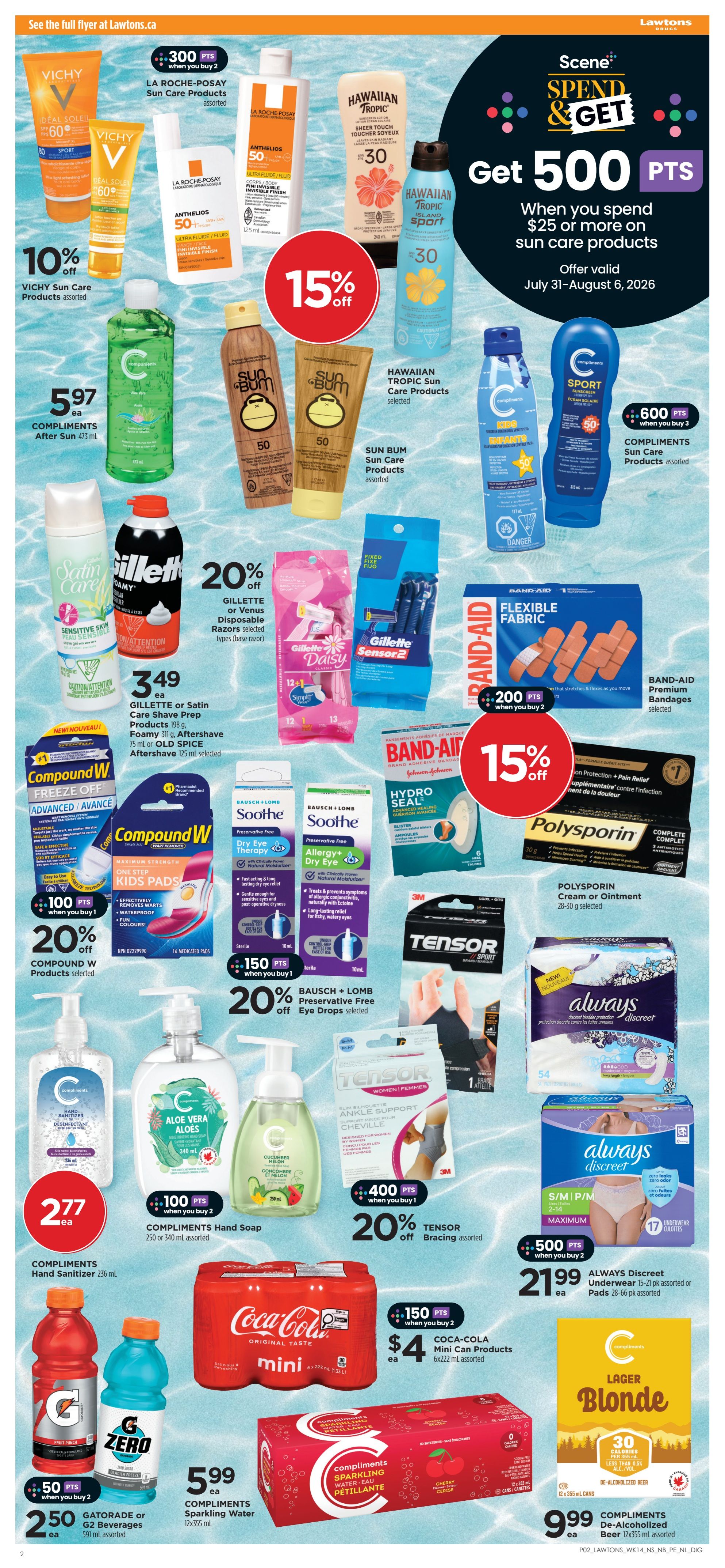 Lawtons Drugs (PE) Flyer July 31 to August 6