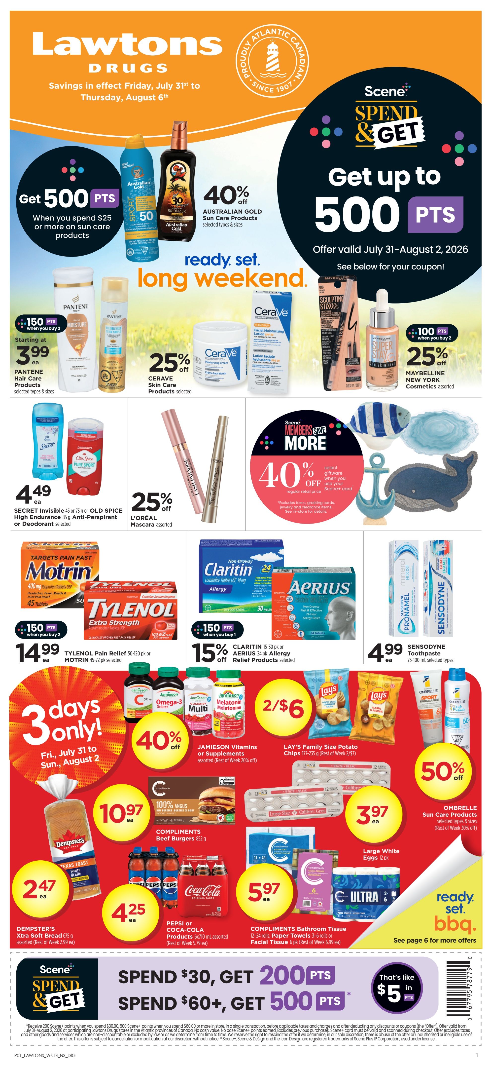 Lawtons Drugs (NS) Flyer July 31 to August 6