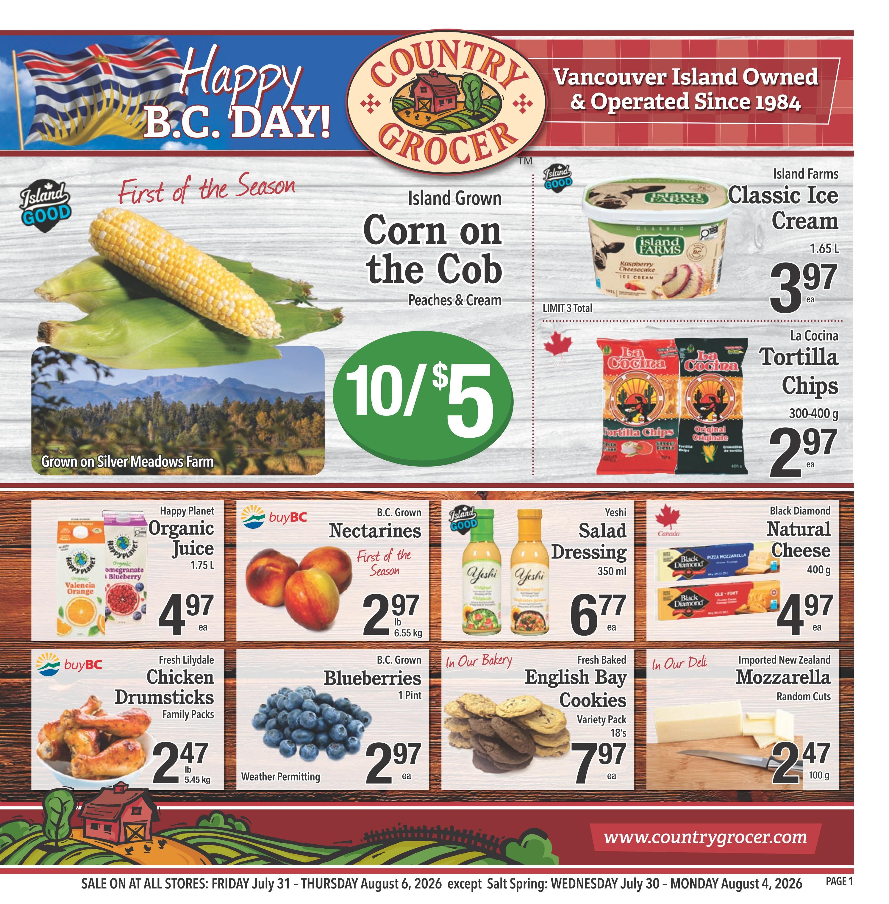 Country Grocer Flyer July 31 to August 6