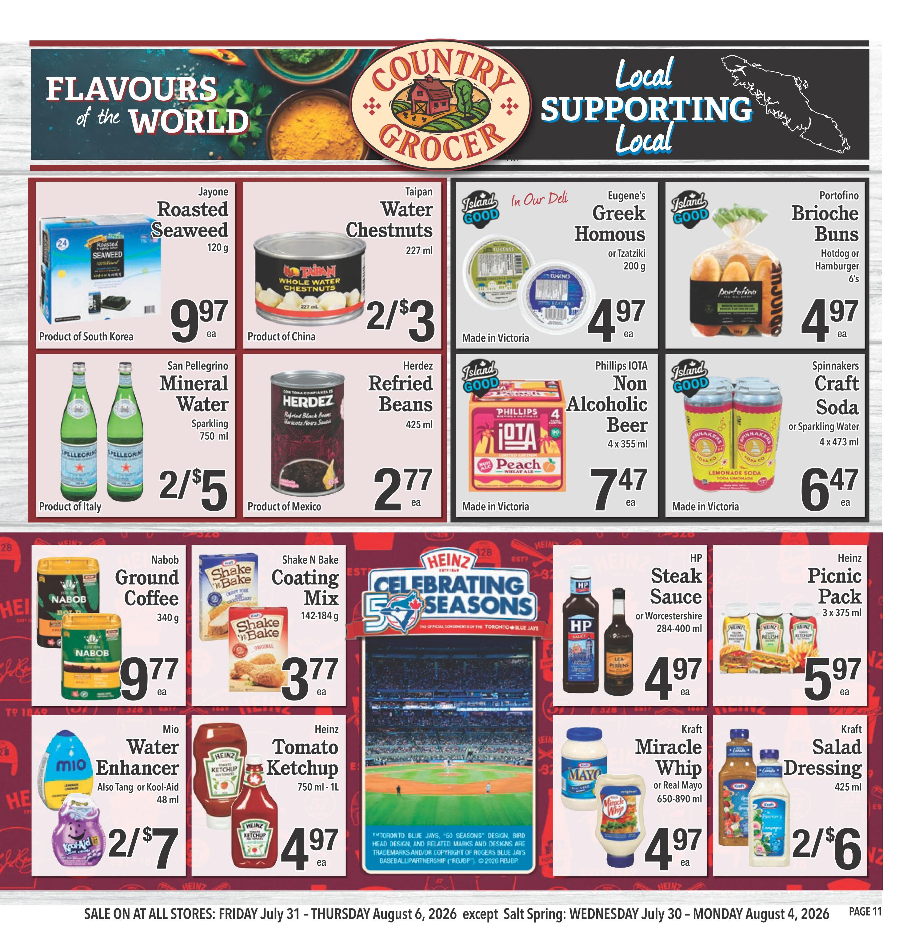Country Grocer Flyer July 31 to August 6