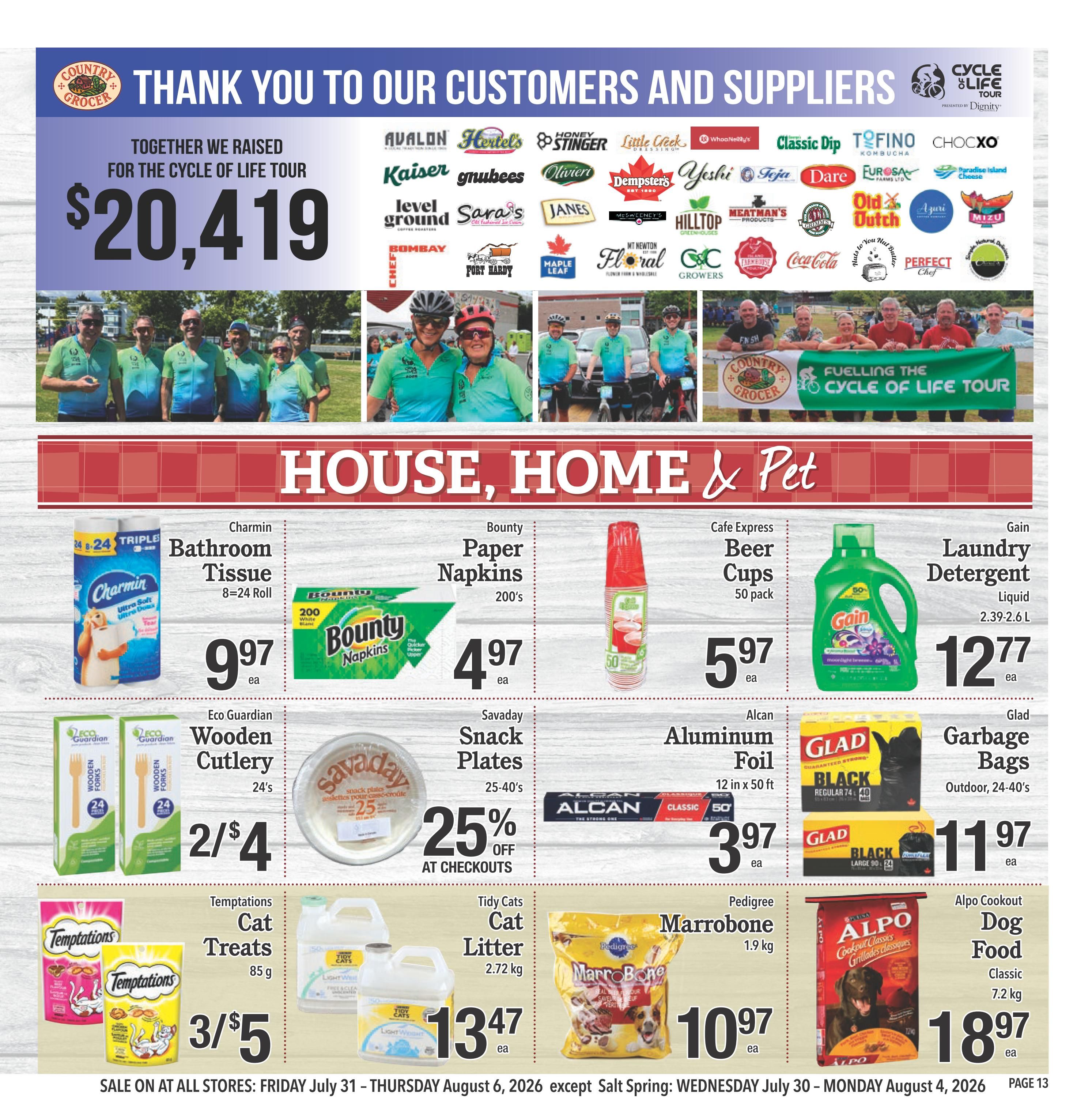 Country Grocer Flyer July 31 to August 6