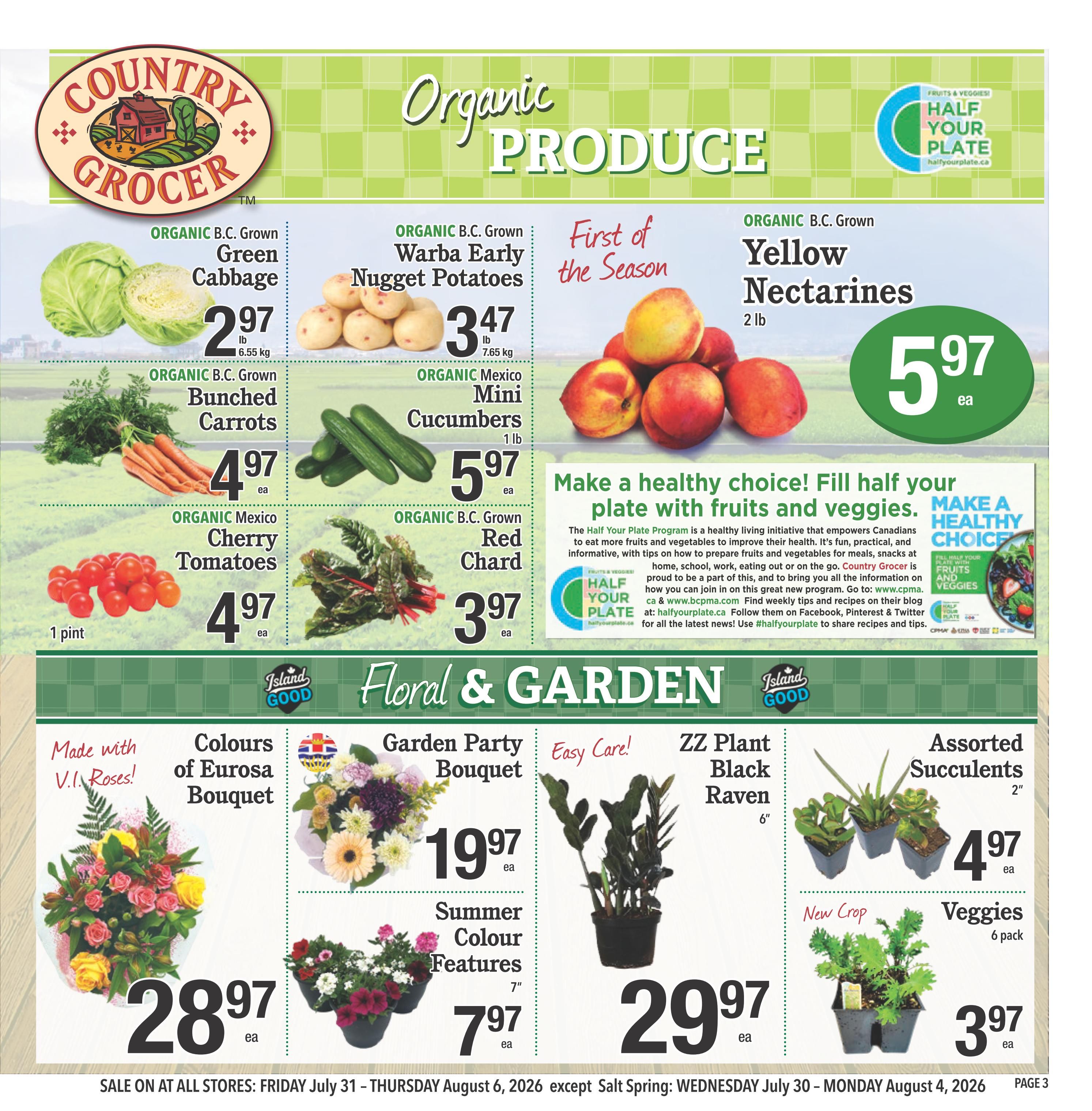 Country Grocer Flyer July 31 to August 6