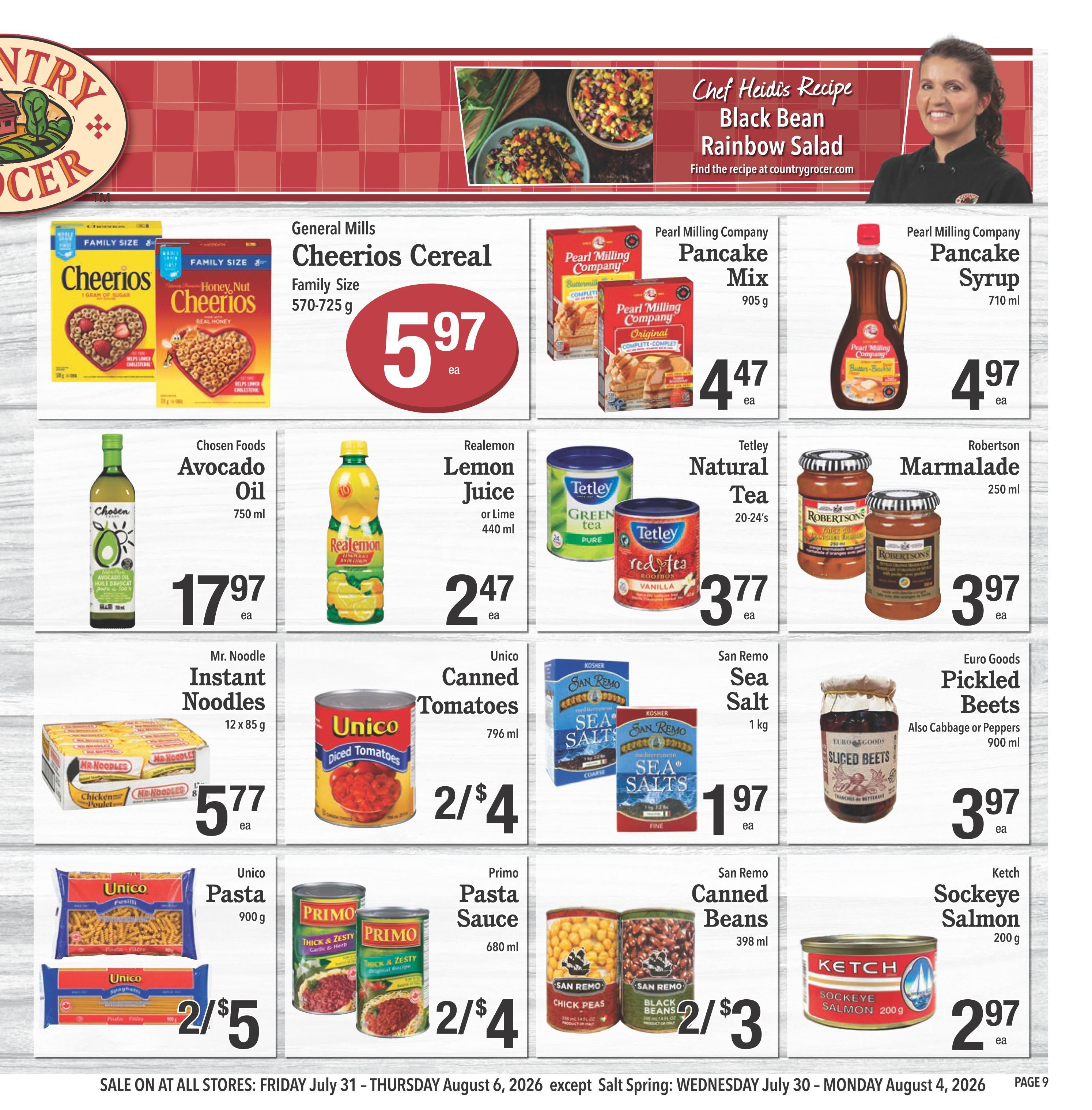 Country Grocer Flyer July 31 to August 6