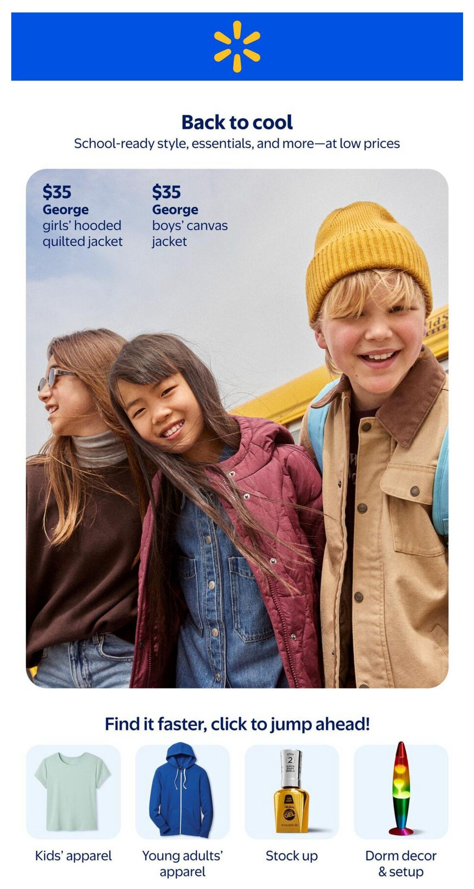Walmart Back To School Flyer July 30 to September 16