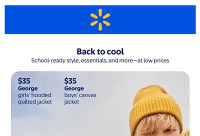 Walmart Back To School Flyer July 30 to September 16