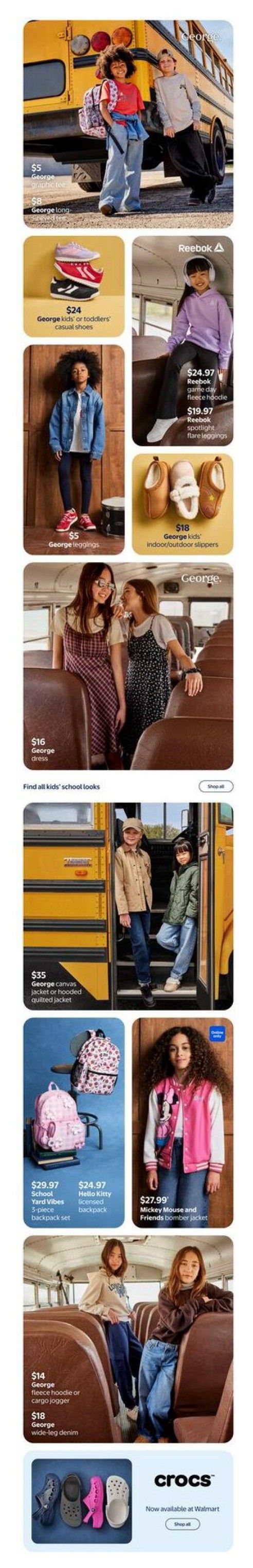 Walmart Back To School Flyer July 30 to September 16