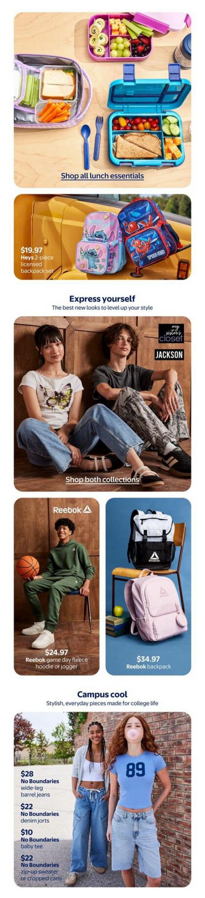 Walmart Back To School Flyer July 30 to September 16