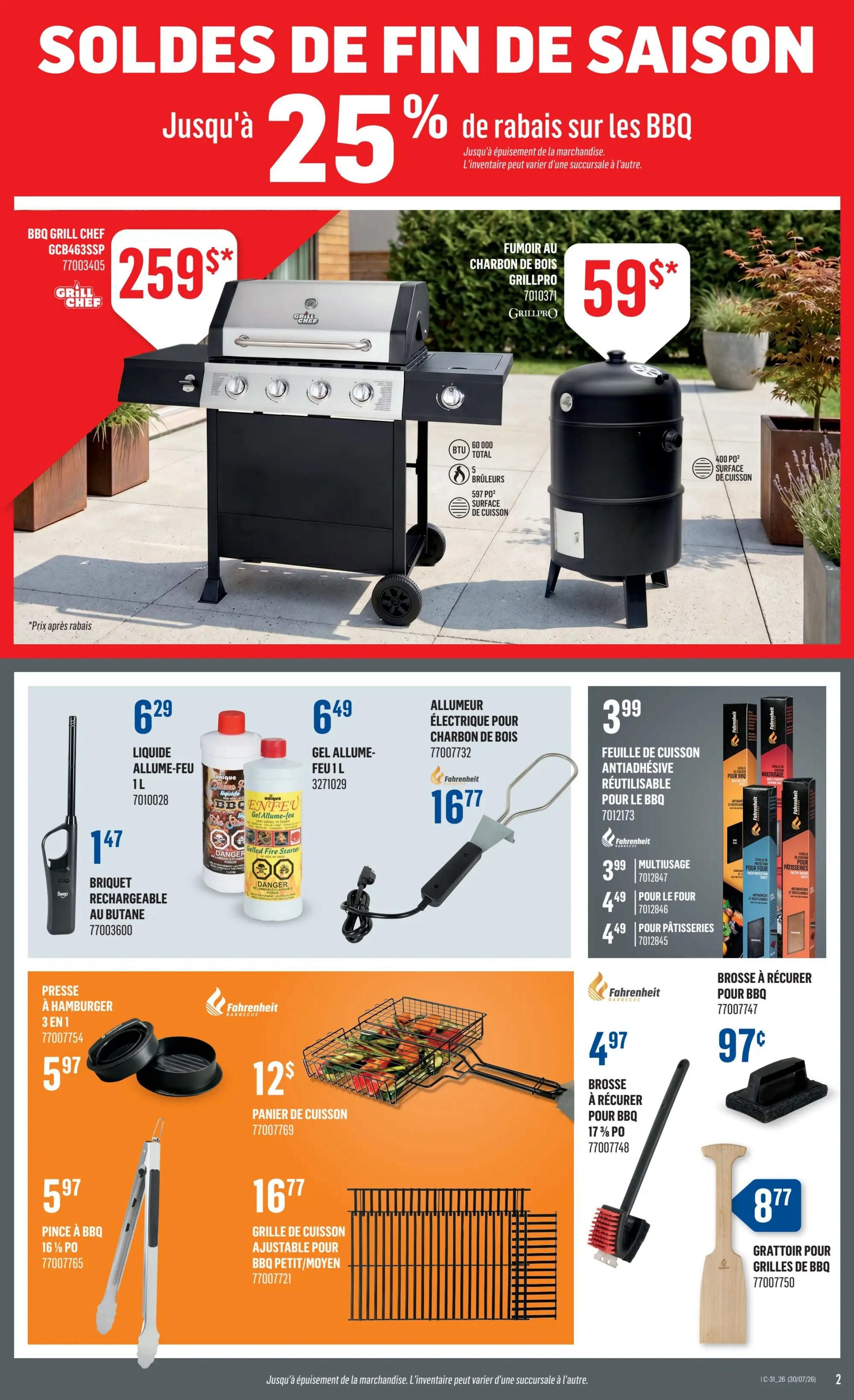 Canac Flyer July 30 to August 5