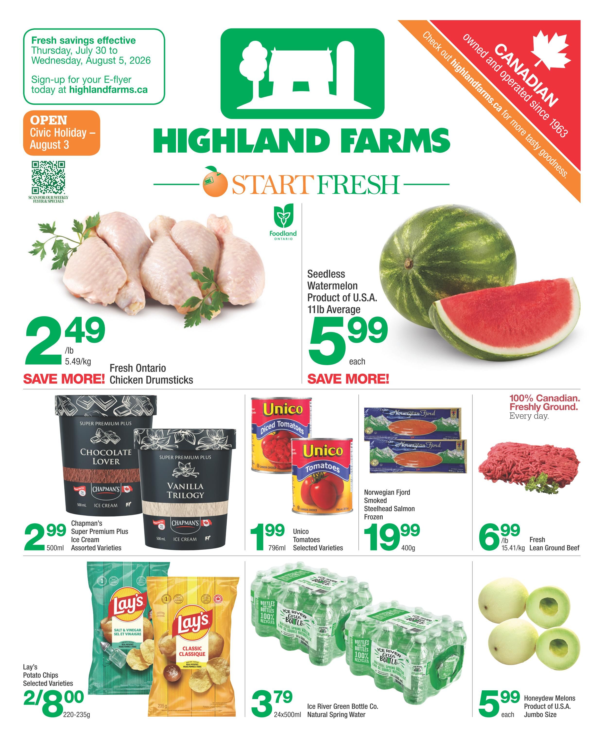 Highland Farms Flyer July 30 to August 5