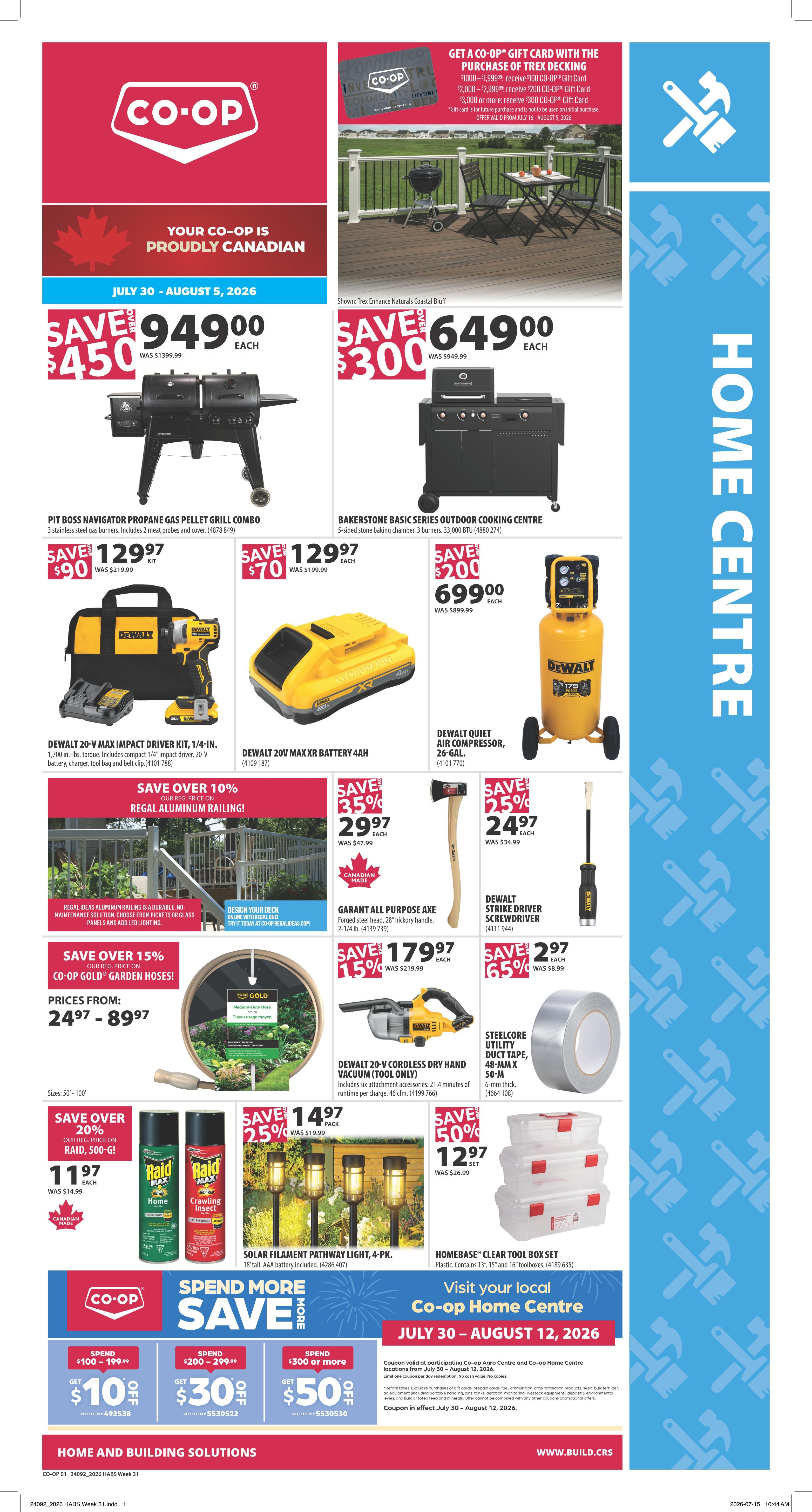 Co-op (West) Home Centre Flyer July 30 to August 5
