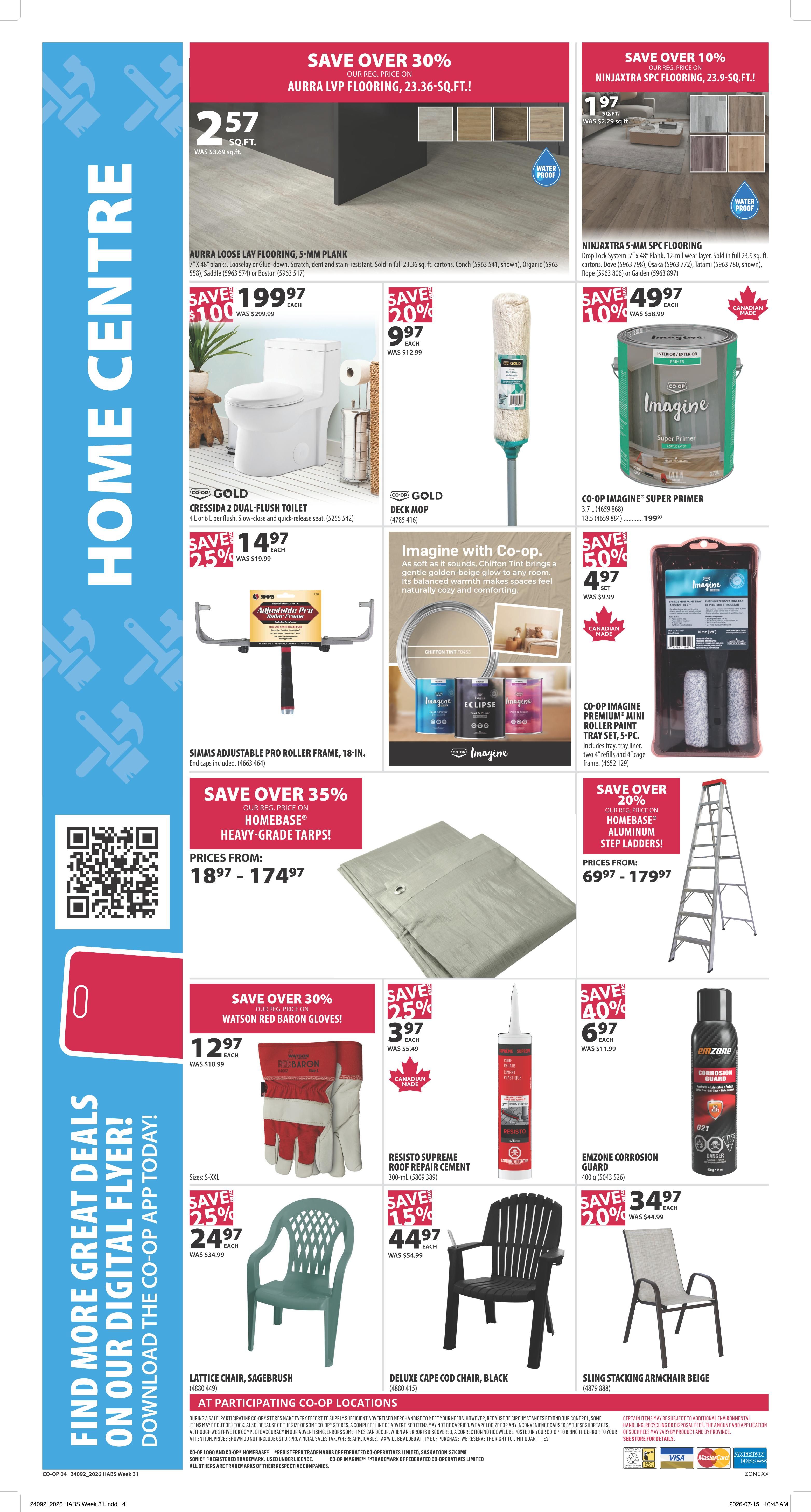 Co-op (West) Home Centre Flyer July 30 to August 5