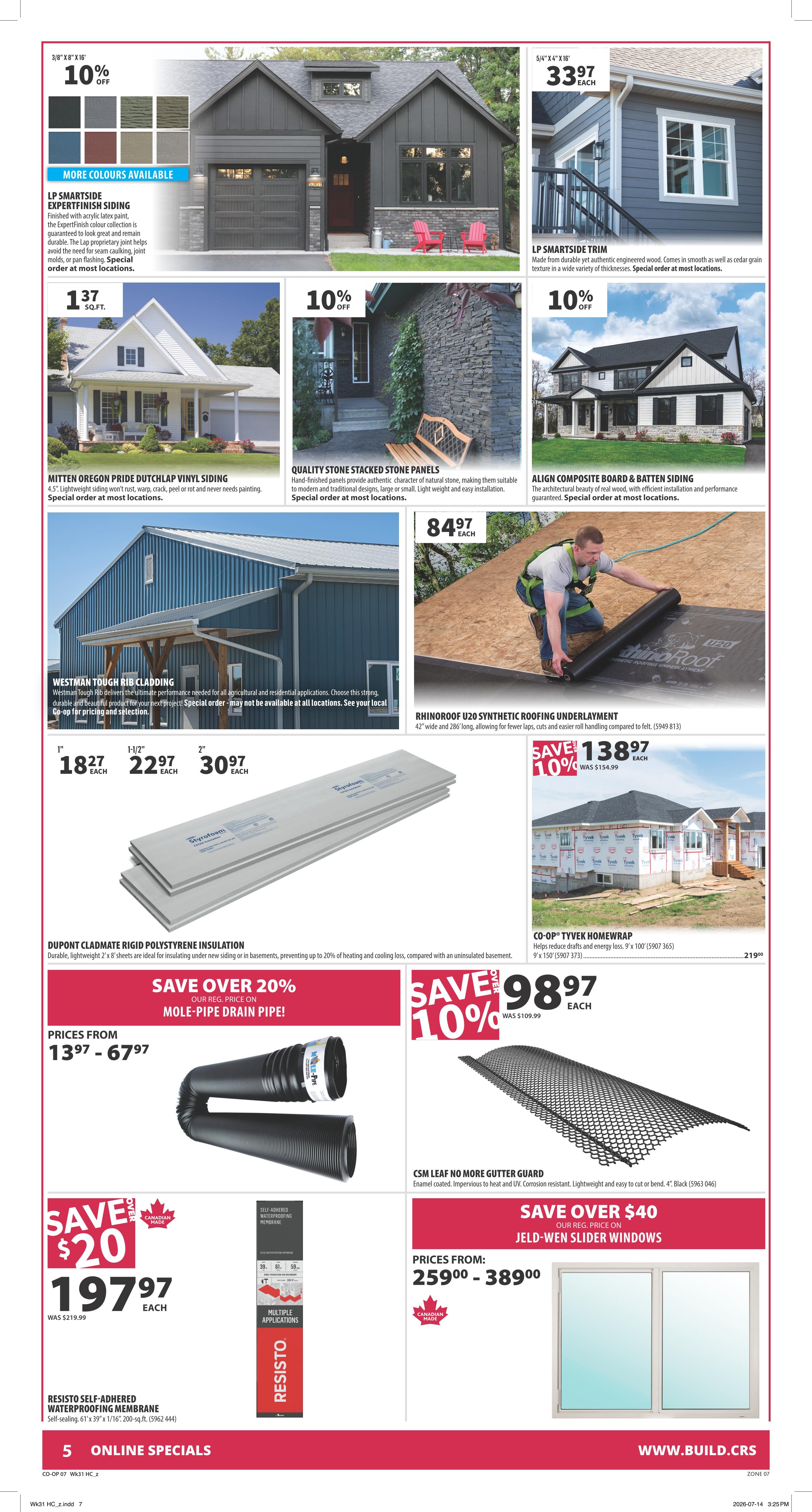 Co-op (West) Home Centre Flyer July 30 to August 5