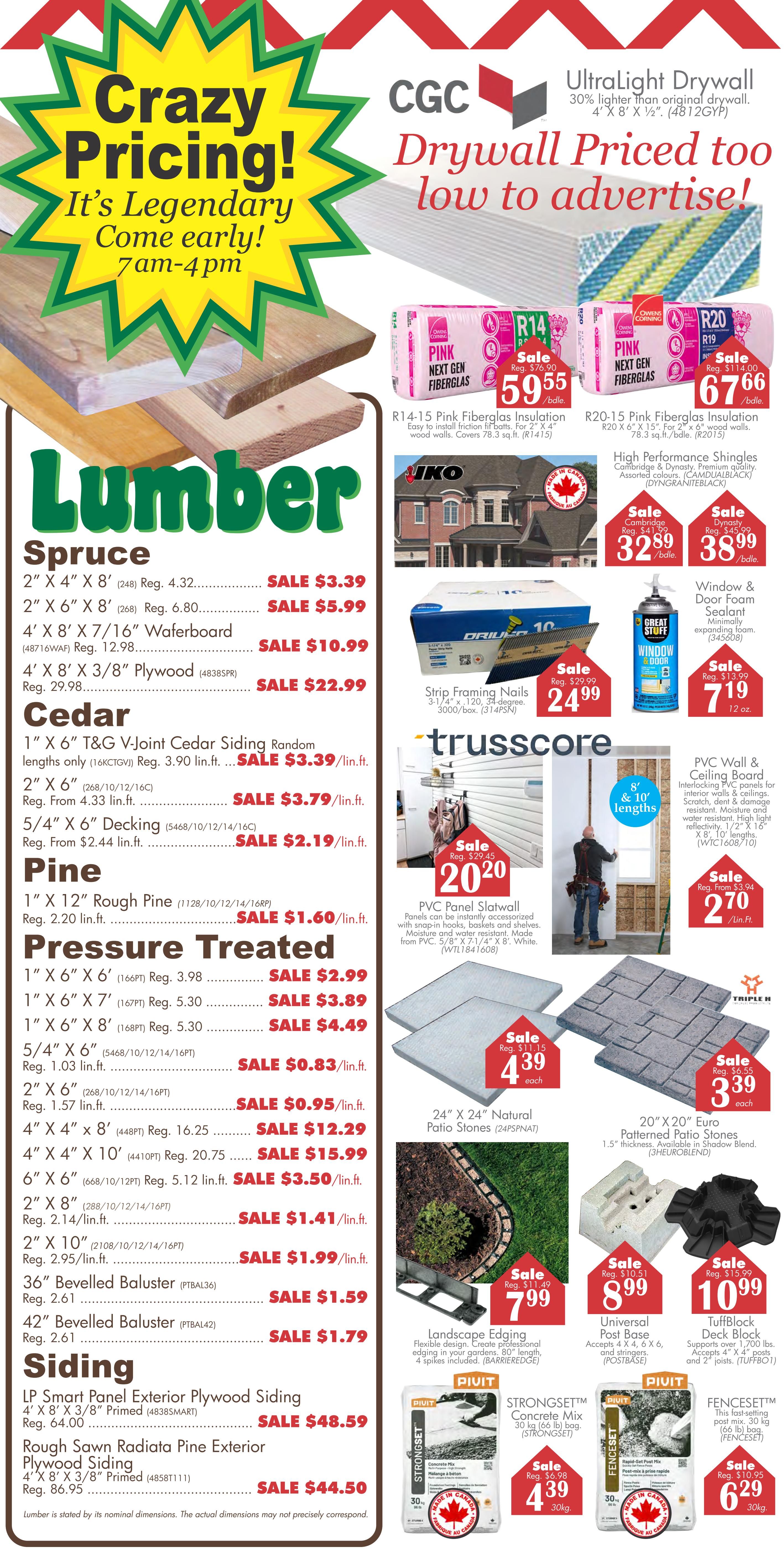COPP’s Buildall Annual Yard Sale Flyer August 3