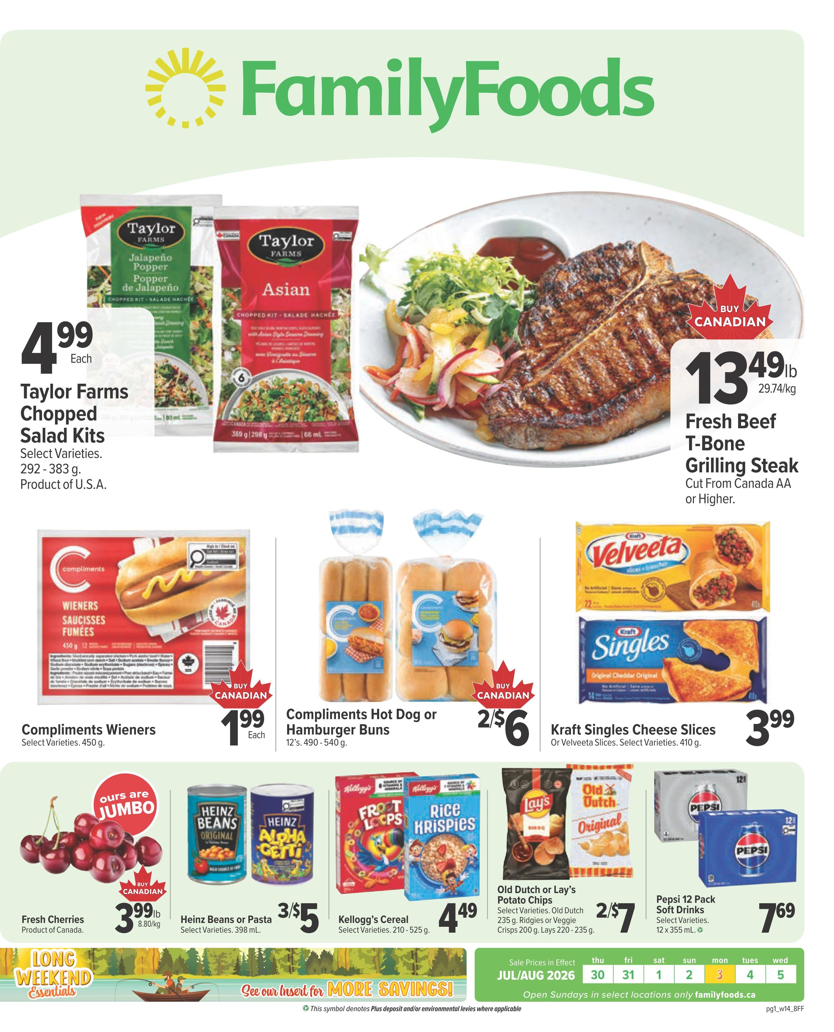 Family Foods Flyer July 30 to August 5