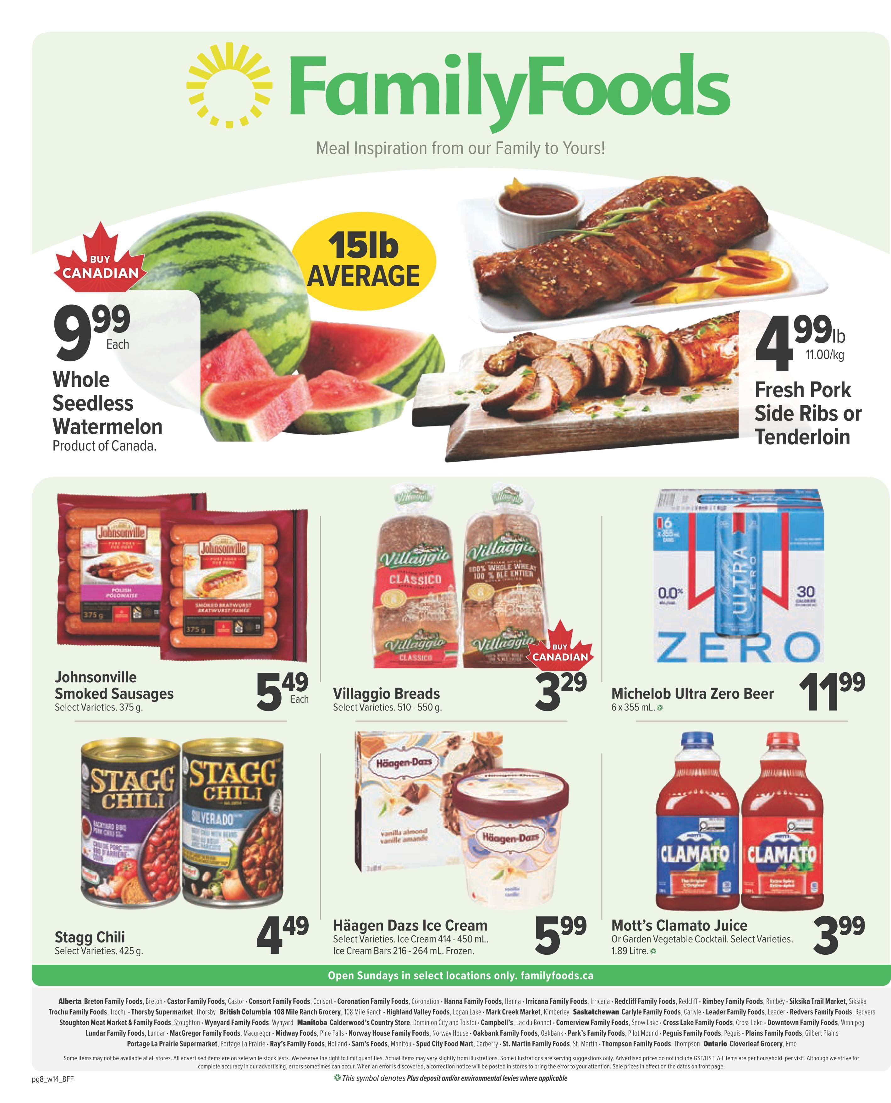 Family Foods Flyer July 30 to August 5