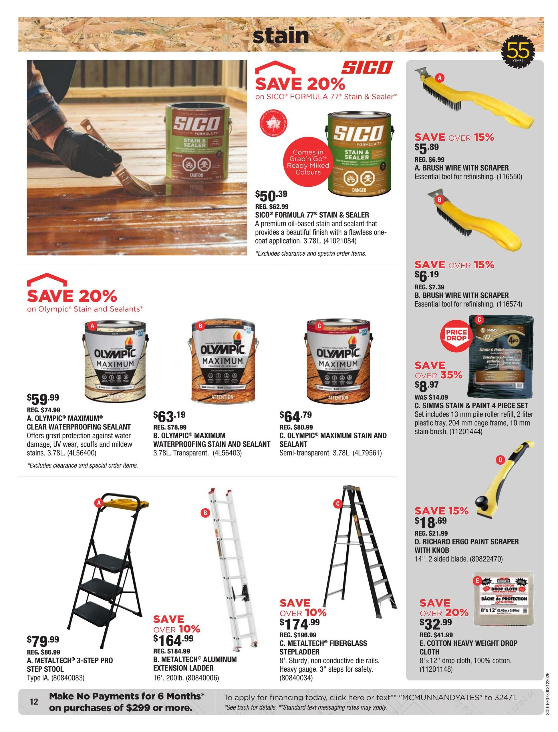 McMunn & Yates Building Supplies Flyer July 30 to August 12